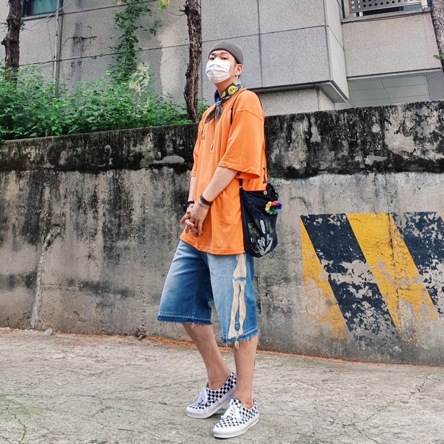 Vans Vault OG Era LX Checkerboard 착용 스타일 - 2