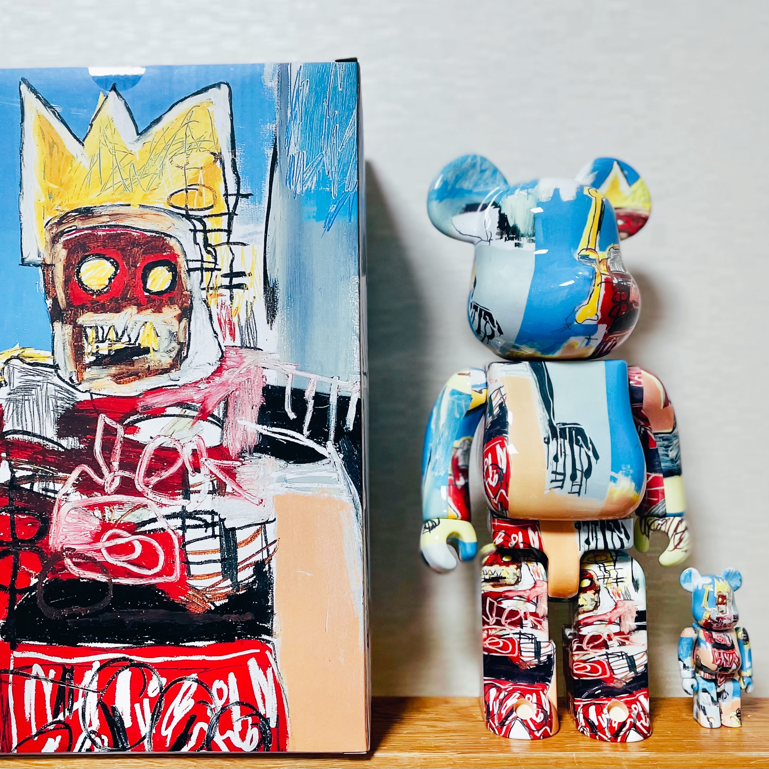 Bearbrick Jean-Michel Basquiat #6 100% & 400% Set 착용 스타일