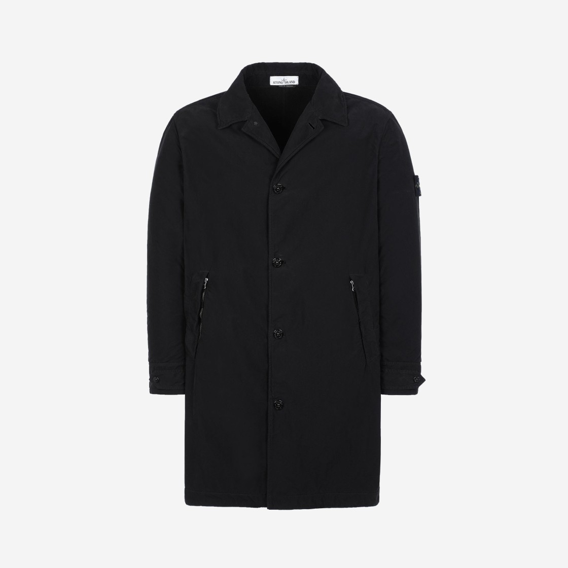 Stone Island 70531 David Light TC Con Micropile Trench Coat Black - 20FW 상세 이미지 1