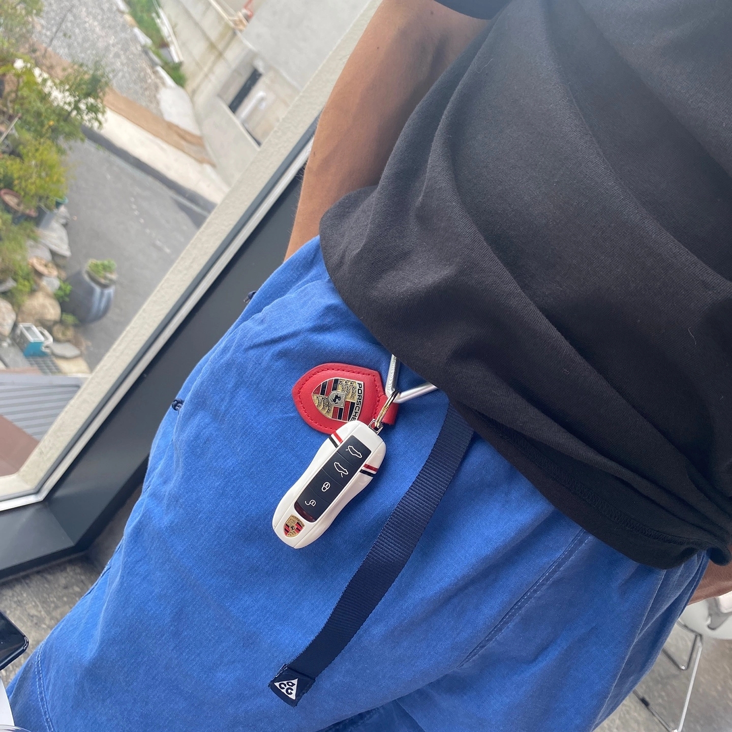 Nike ACG Watchman Peak Pants Blue Void - Asia, Nike x Sacai VaporWaffle Dark Iris 착용 스타일 - 3