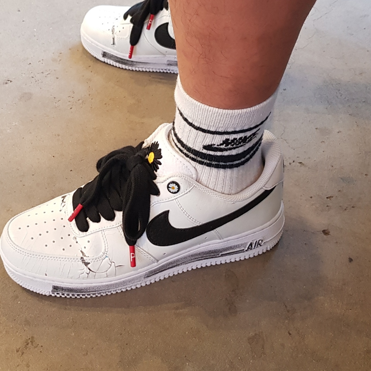 Nike x Peaceminusone Air Force 1 Low Para-Noise 2.0 착용 스타일