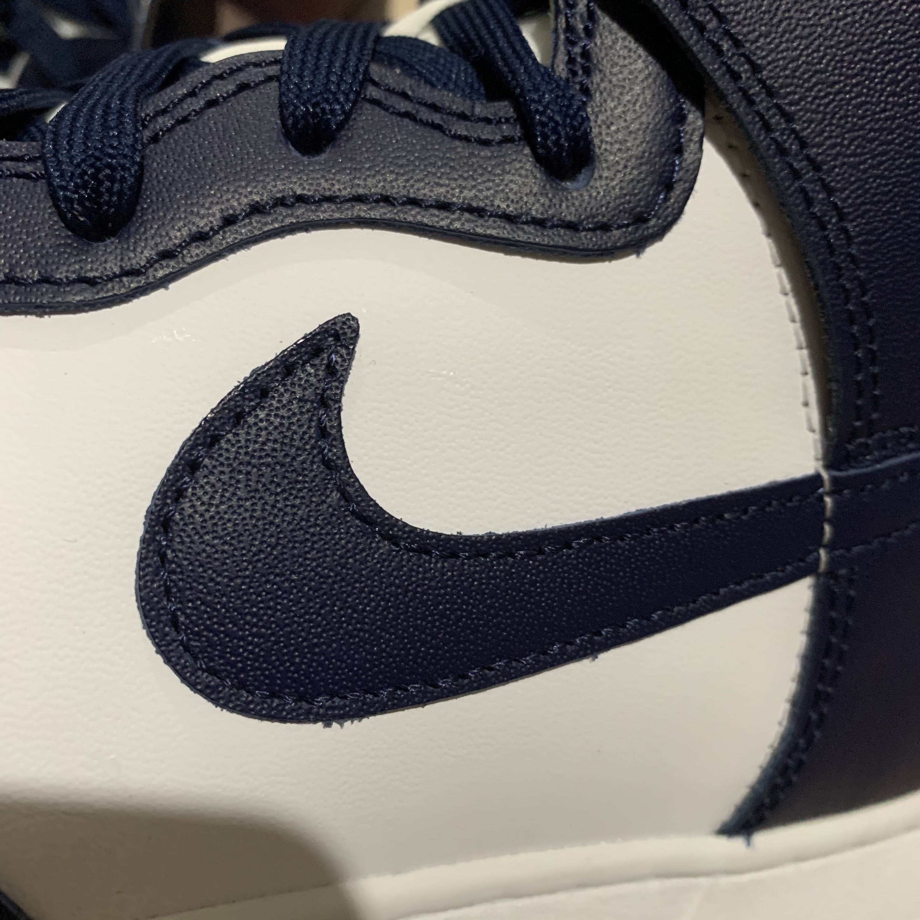 Nike Dunk High Retro Championship Navy 착용 스타일 - 3