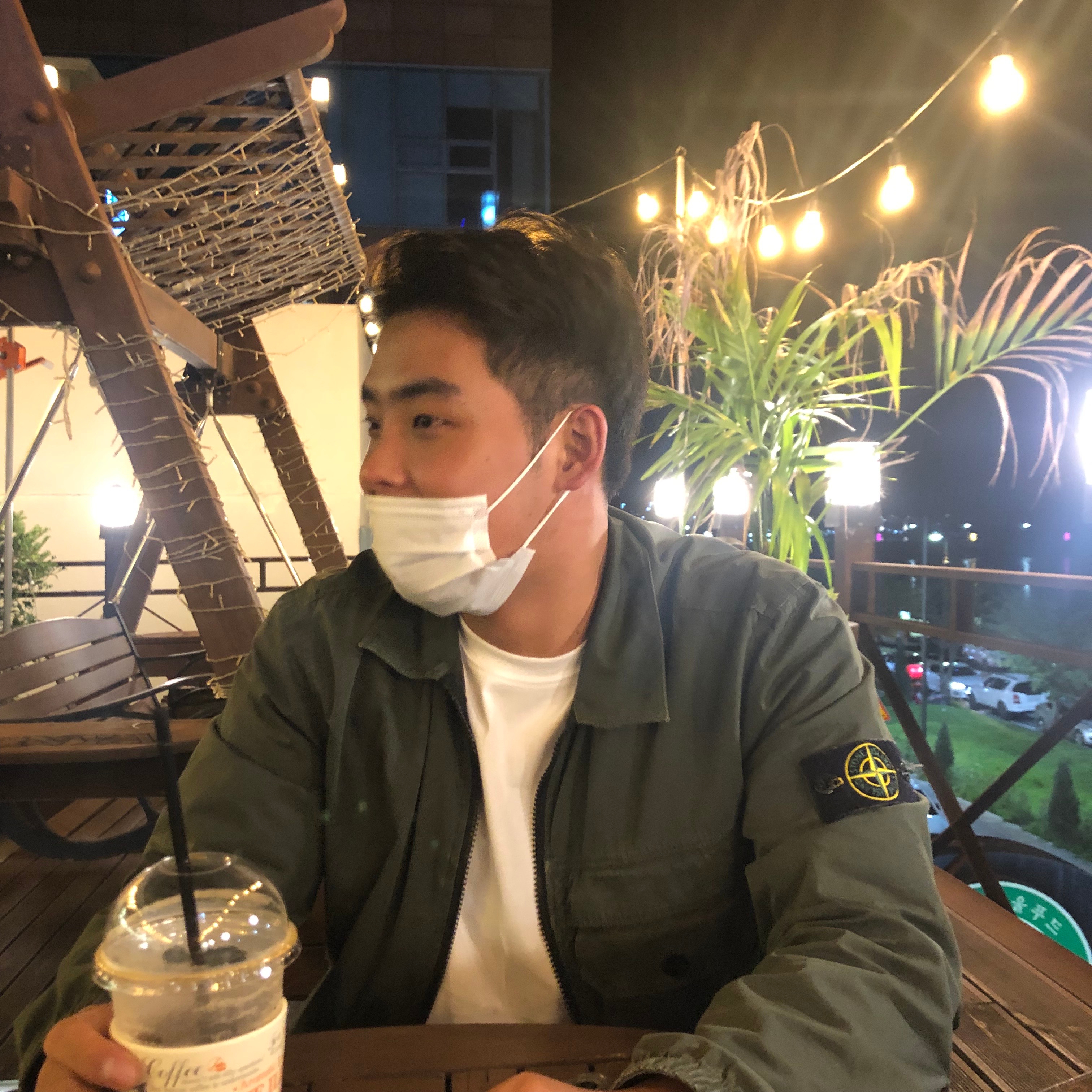 Stone Island 107WN T.CO+OLD Overshirt Dark Green - 20FW 착용 스타일