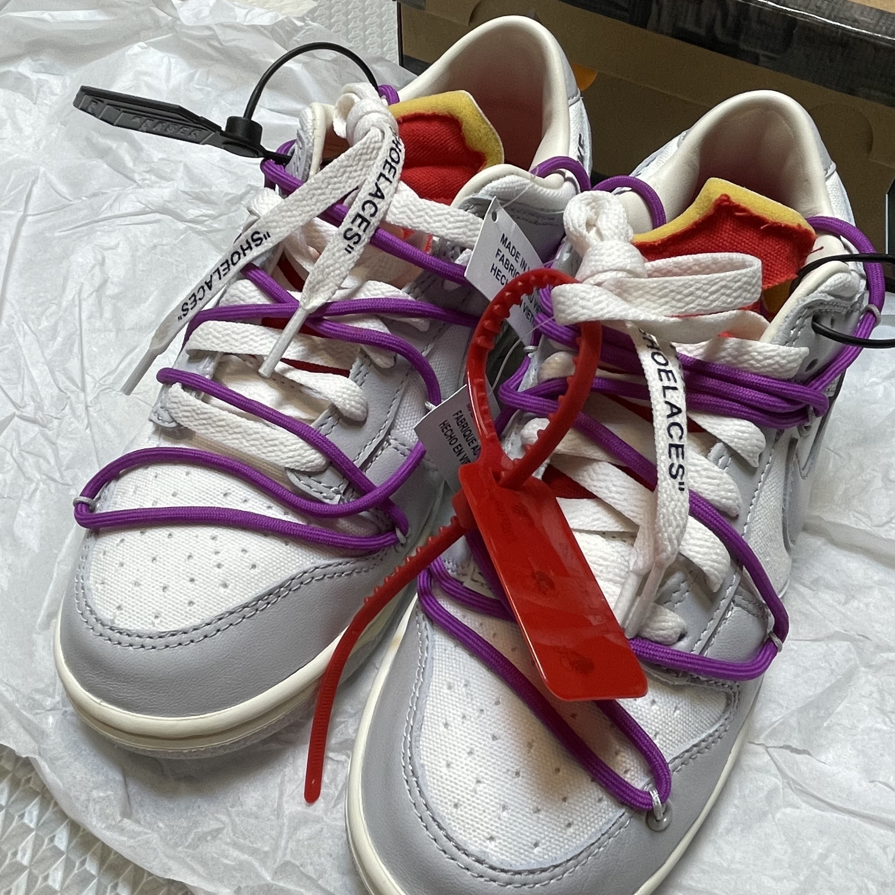 Nike x Off-White Dunk Low The 50 - Lot 45 착용 스타일 - 1