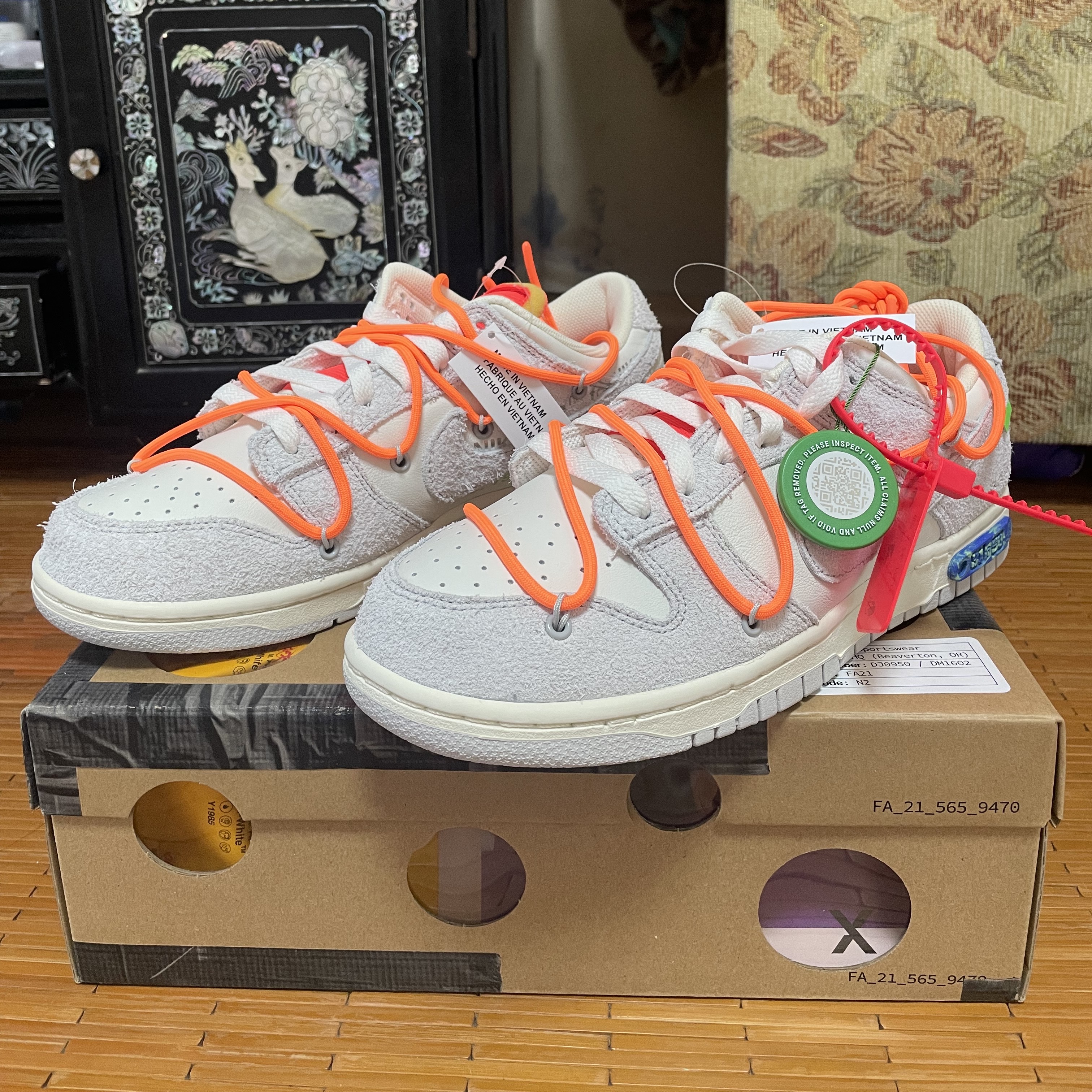 Nike x Off-White Dunk Low The 50 - Lot 31 착용 스타일