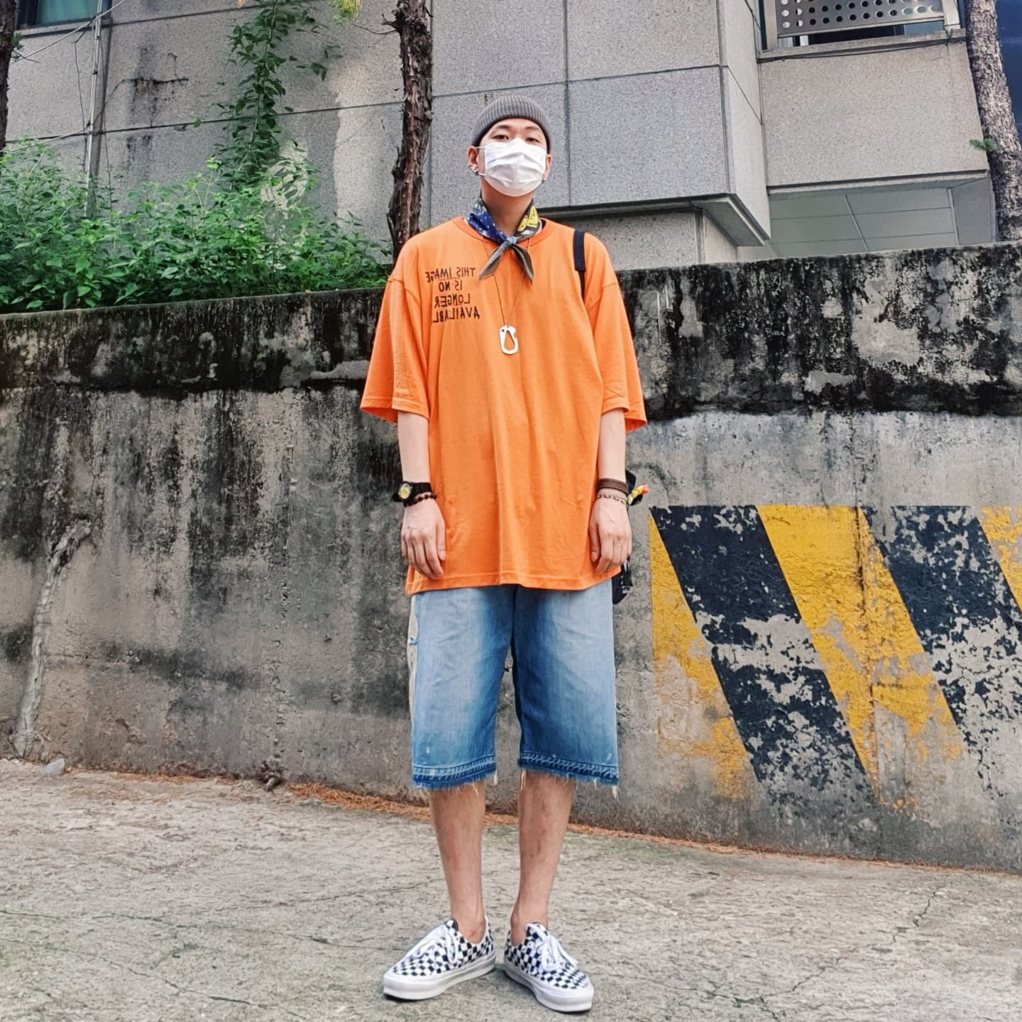 Vans Vault OG Era LX Checkerboard 착용 스타일 - 1