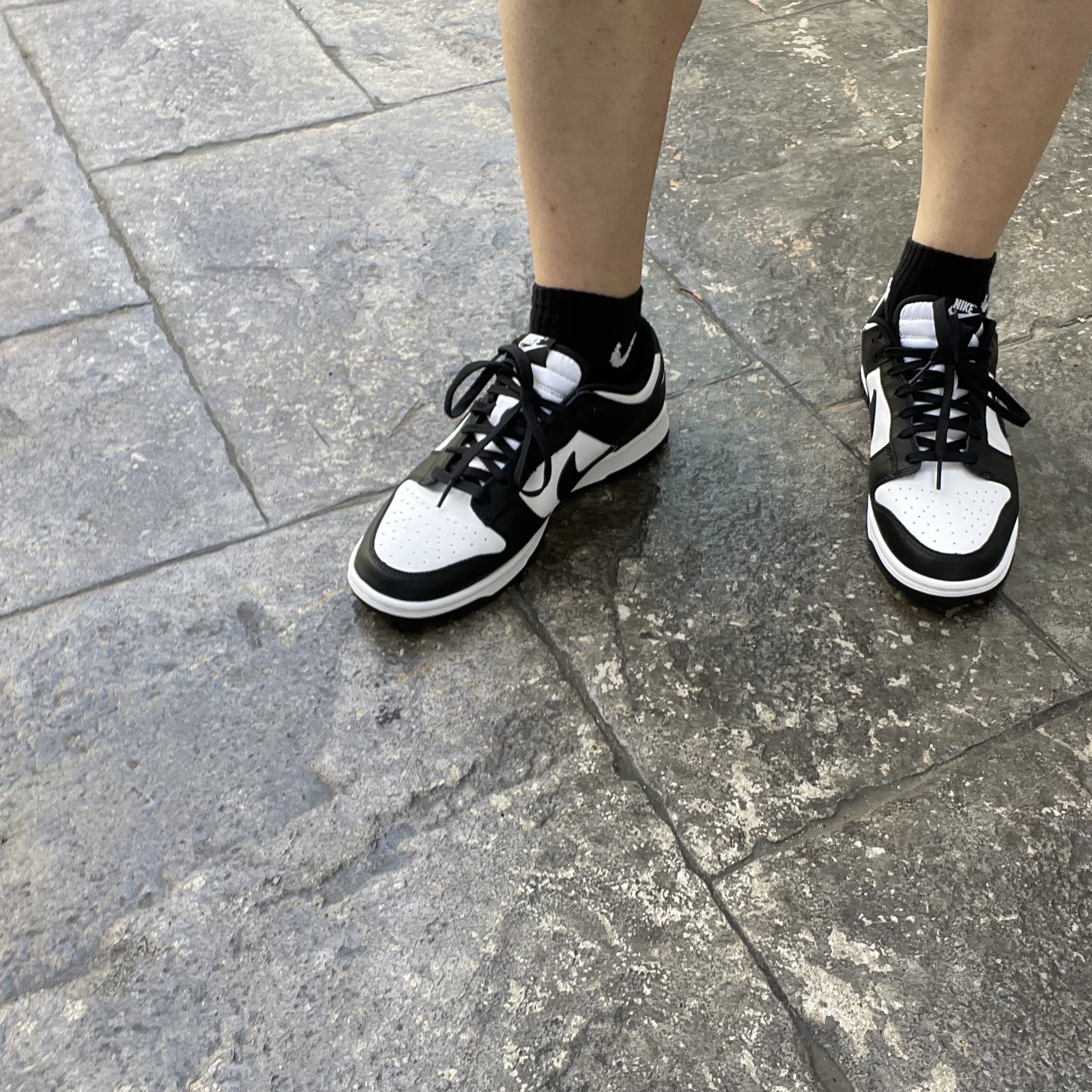 Nike Dunk Low Retro Black, (W) Nike Dunk Low Black 착용 스타일 - 3