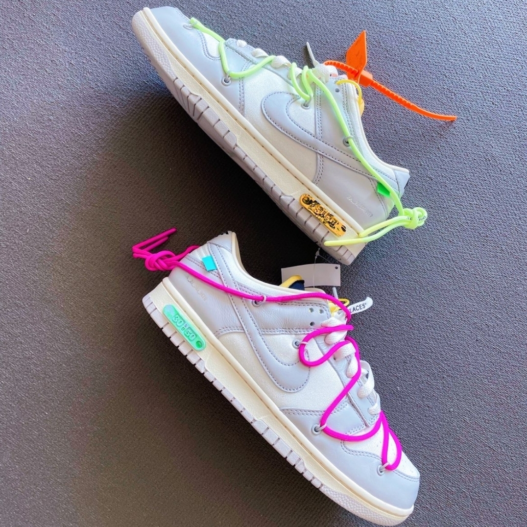 Nike x Off-White Dunk Low The 50 - Lot 30 착용 스타일