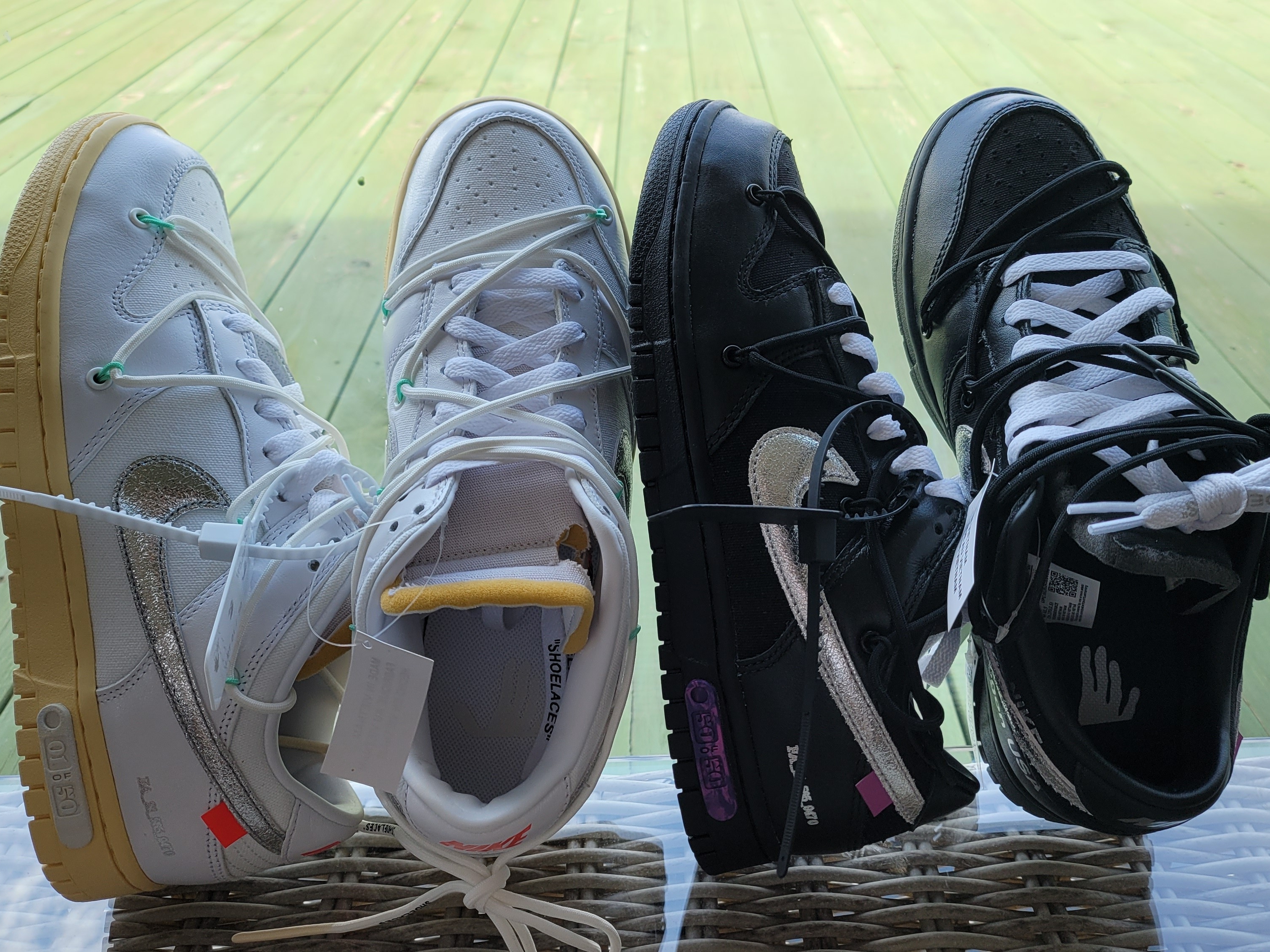 Nike x Off-White Dunk Low The 50 - Lot 1, Nike x Off-White Dunk Low The 50 - Lot 50 착용 스타일 - 2