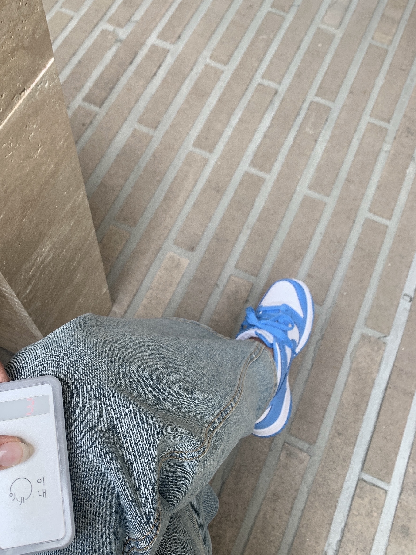 Nike Dunk Low Retro University Blue 착용 스타일