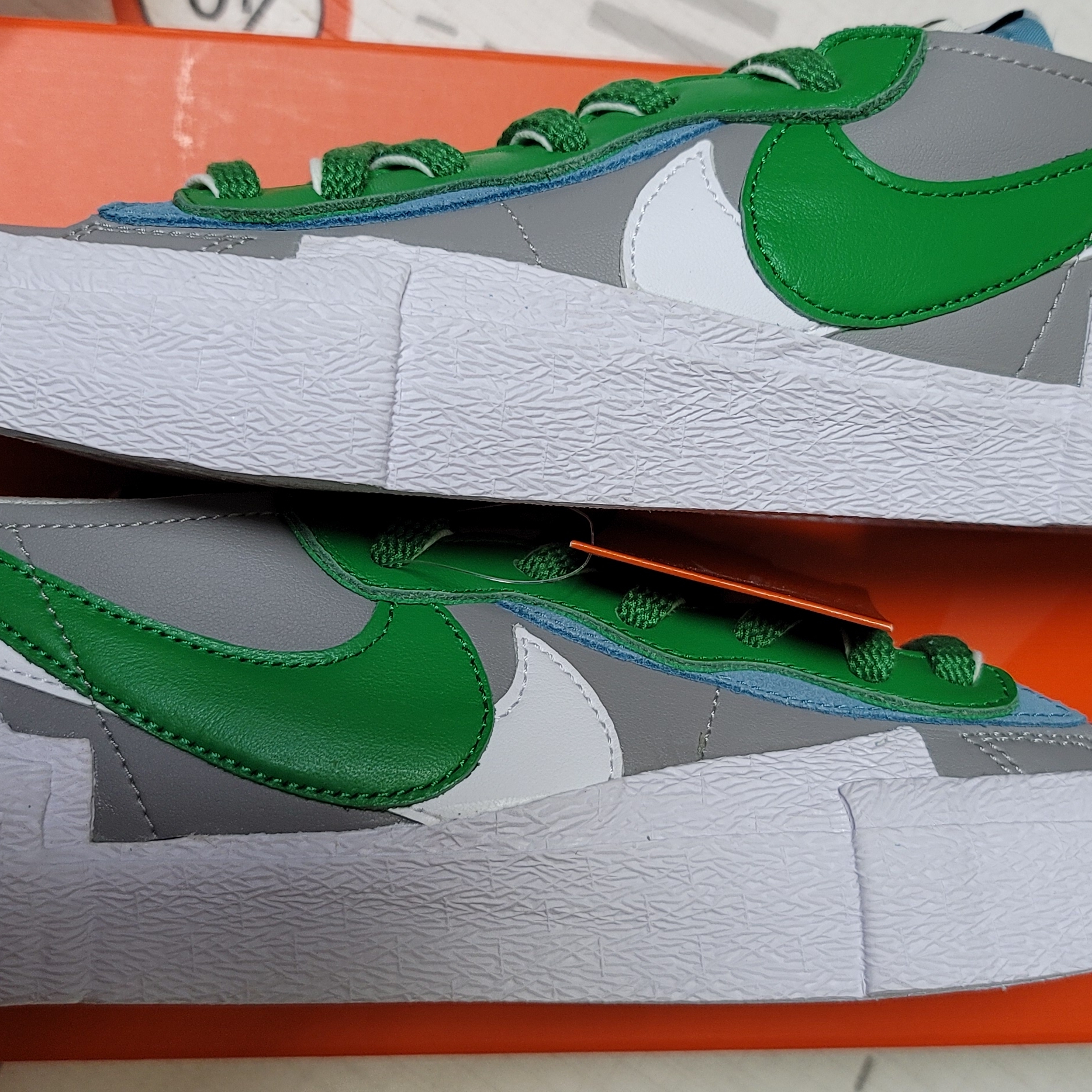 Nike x Sacai Blazer Low Classic Green 착용 스타일 - 1