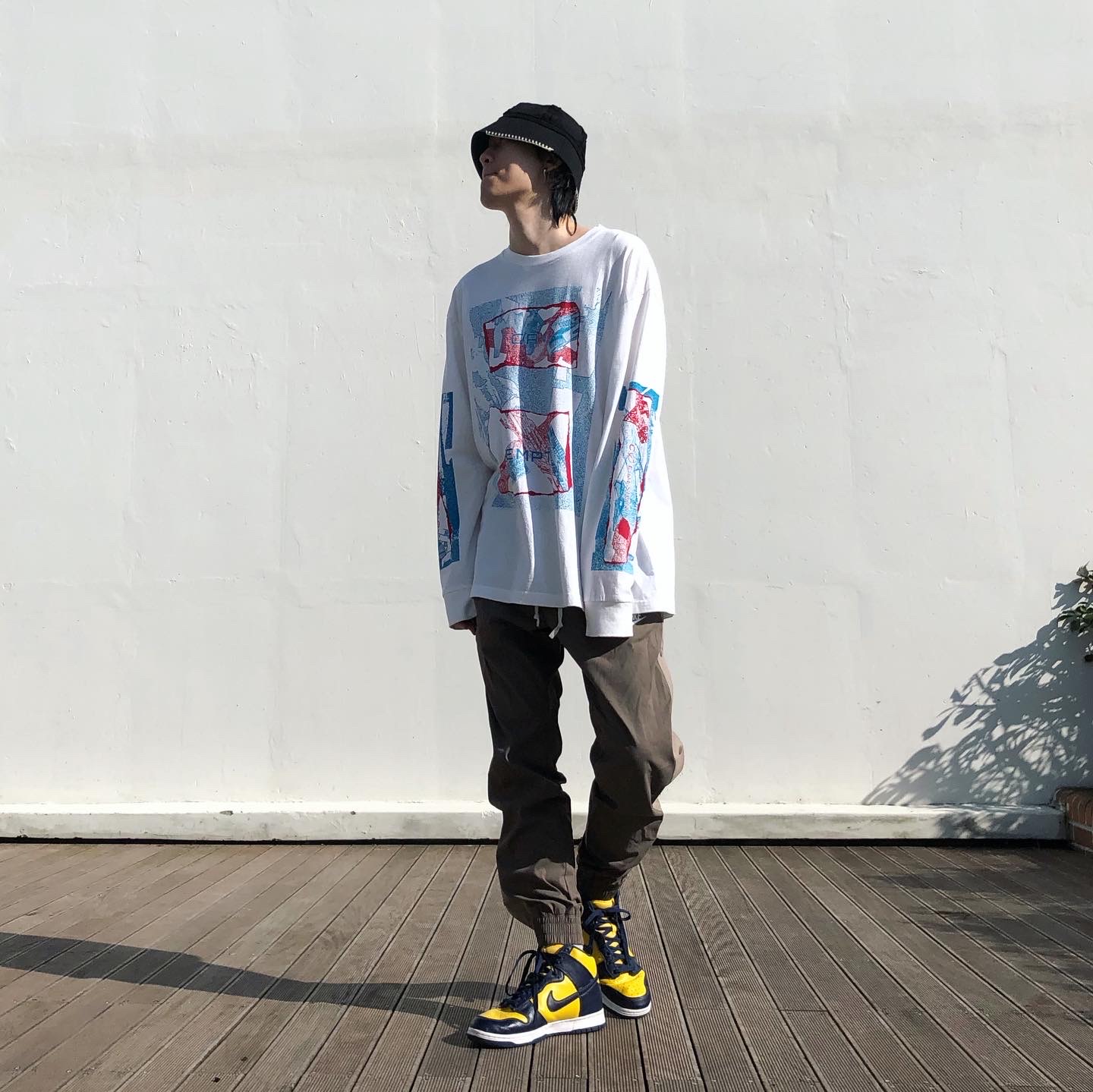 Nike Dunk High SP Maize & Blue 착용 스타일 - 1