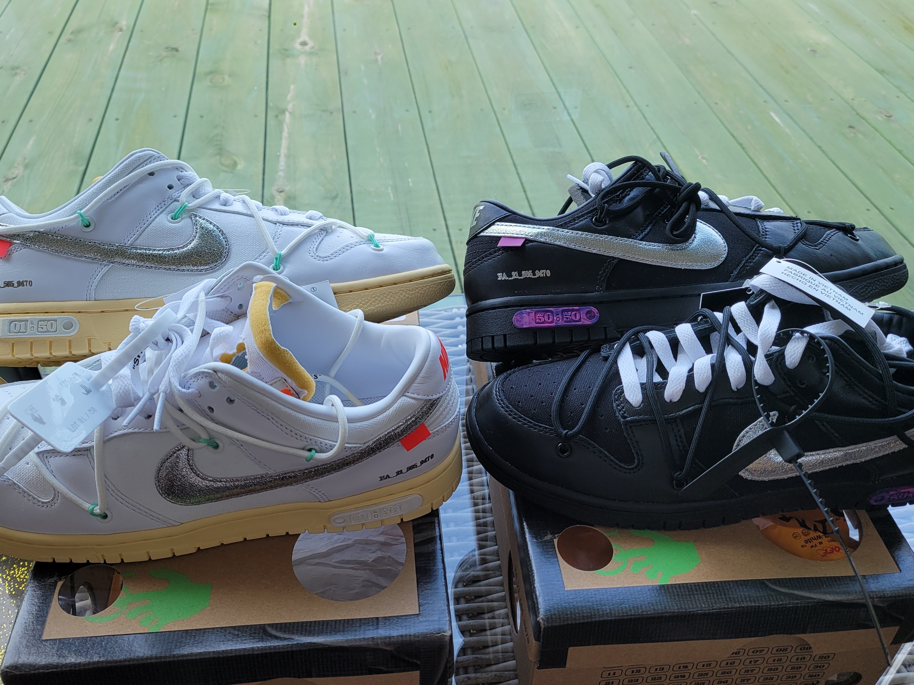 Nike x Off-White Dunk Low The 50 - Lot 1, Nike x Off-White Dunk Low The 50 - Lot 50 착용 스타일 - 4