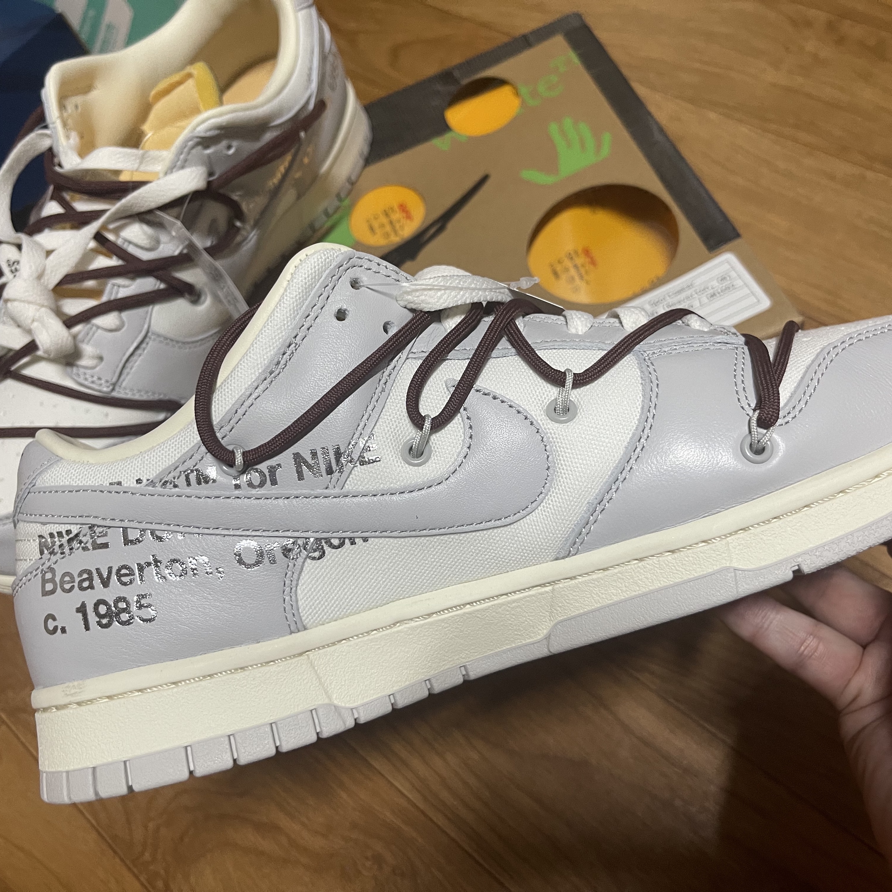 Nike x Off-White Dunk Low The 50 - Lot 46 착용 스타일 - 3