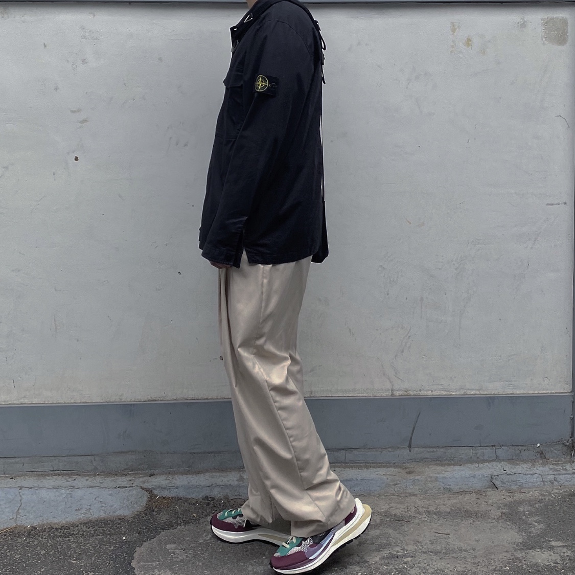 Nike x Sacai VaporWaffle String & Black Villain Red 착용 스타일