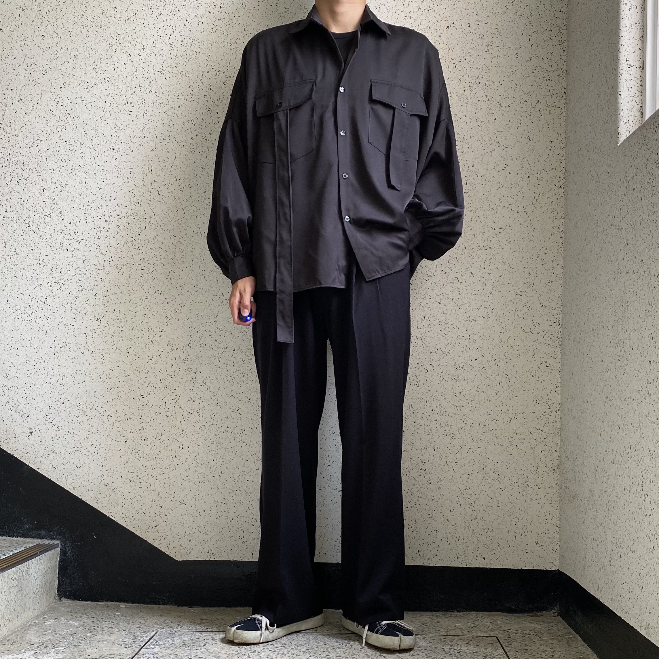 Maison Margiela Tabi Low Black 착용 스타일