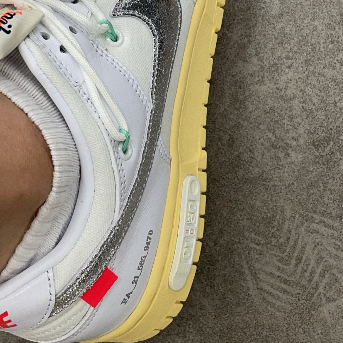 Nike x Off-White Dunk Low The 50 - Lot 1 착용 스타일 - 2