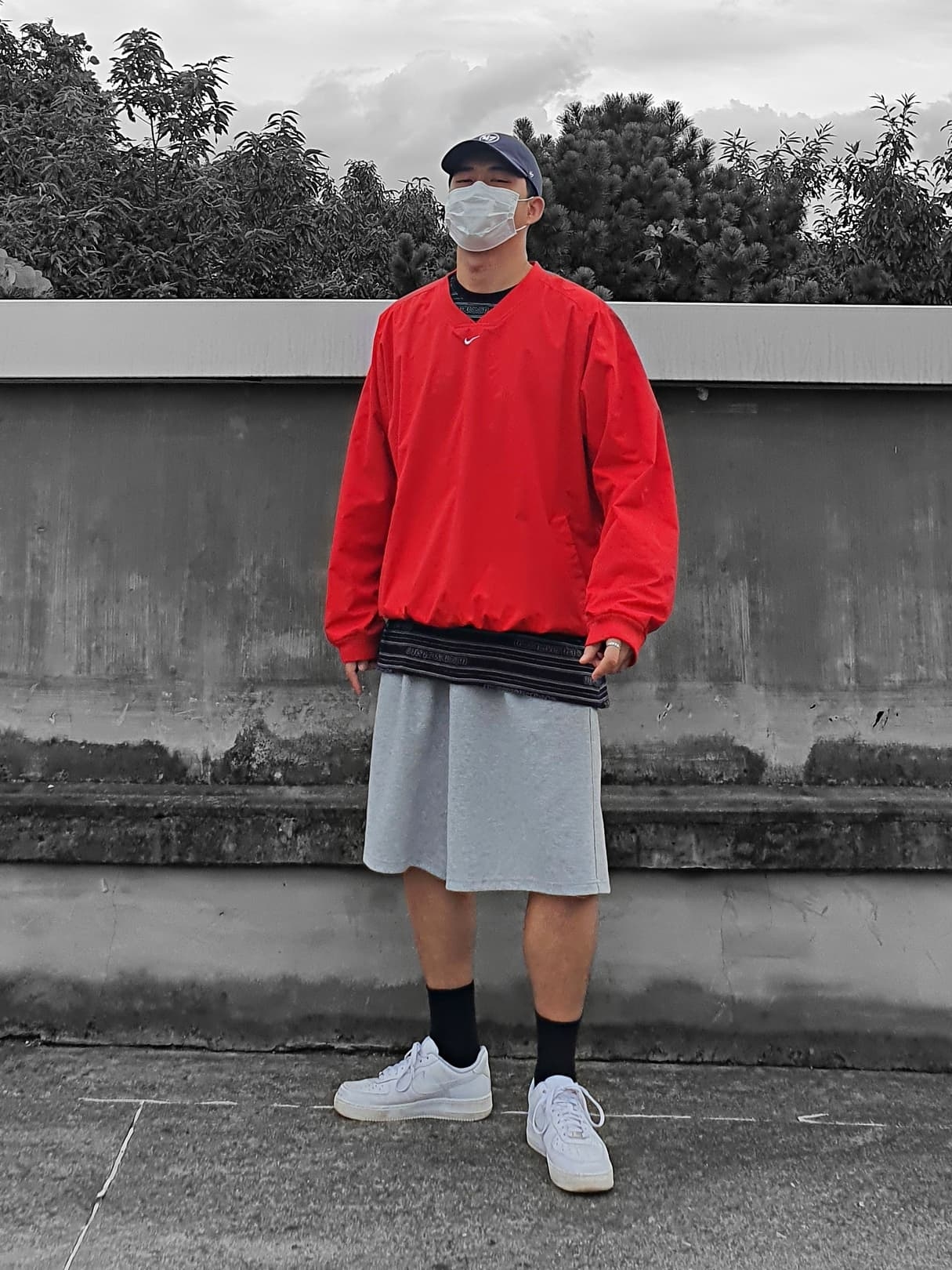 Nike Air Force 1 '07 Low White 착용 스타일 - 2