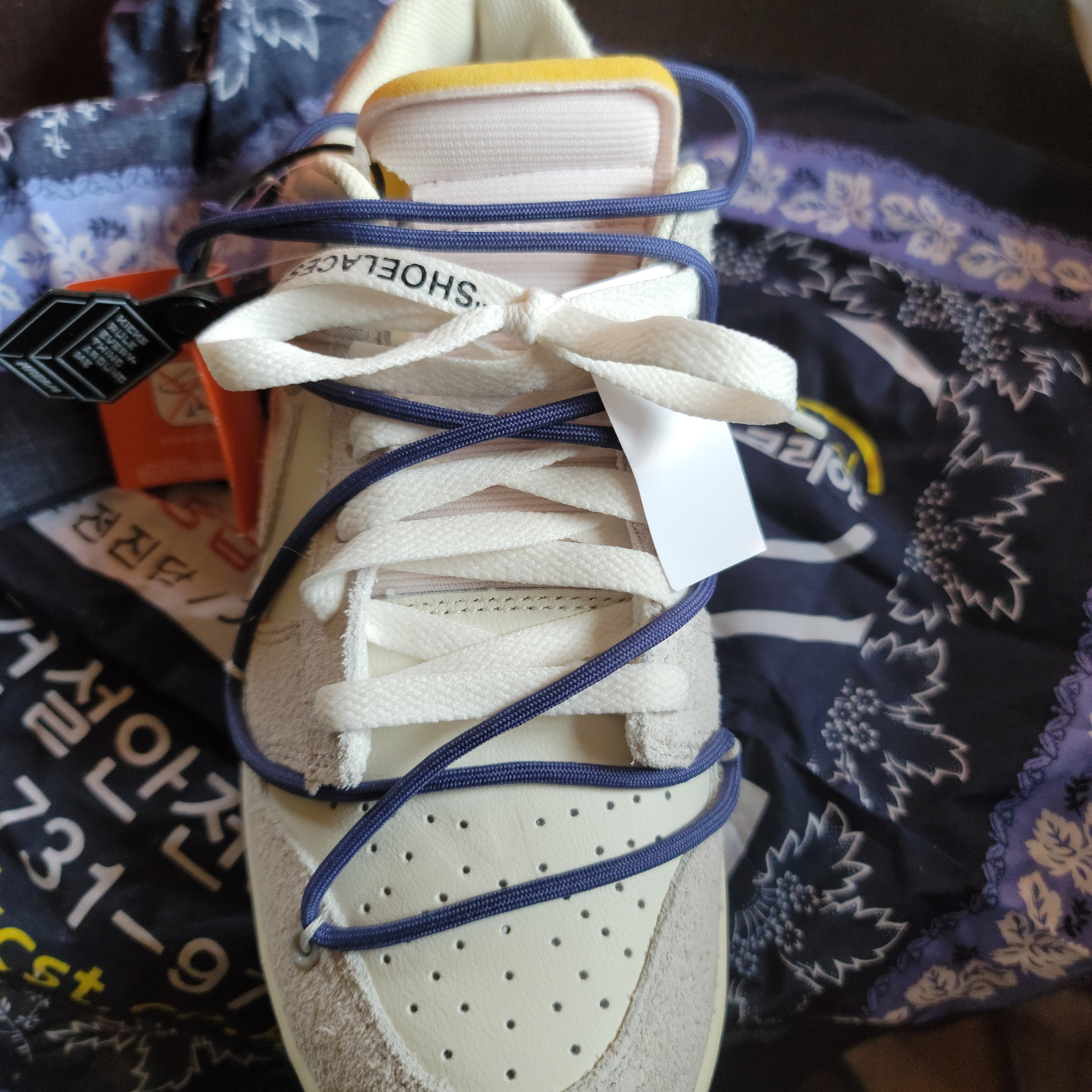 Nike x Off-White Dunk Low The 50 - Lot 18 착용 스타일 - 1