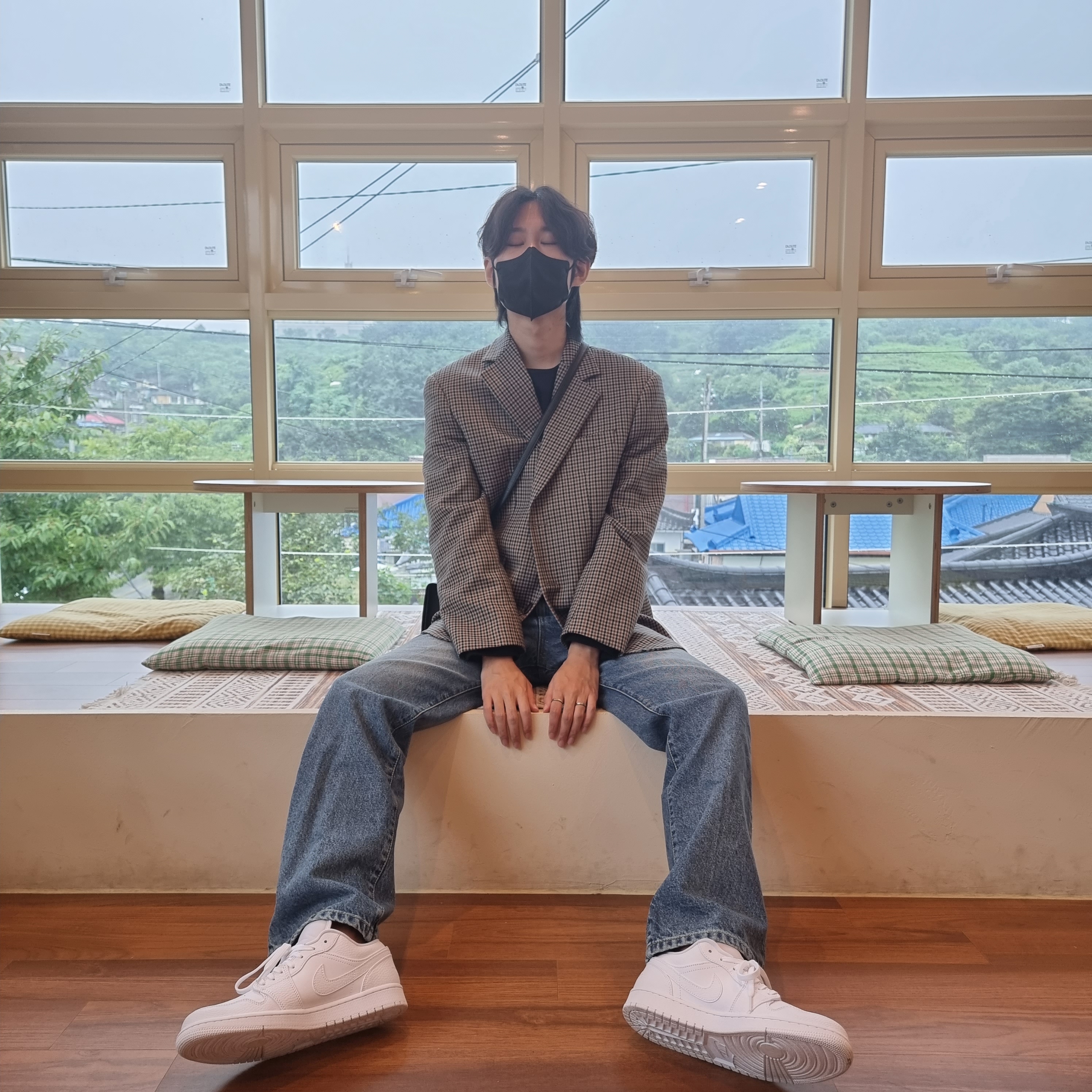 Jordan 1 Low Triple White Tumbled Leather 2020 착용 스타일