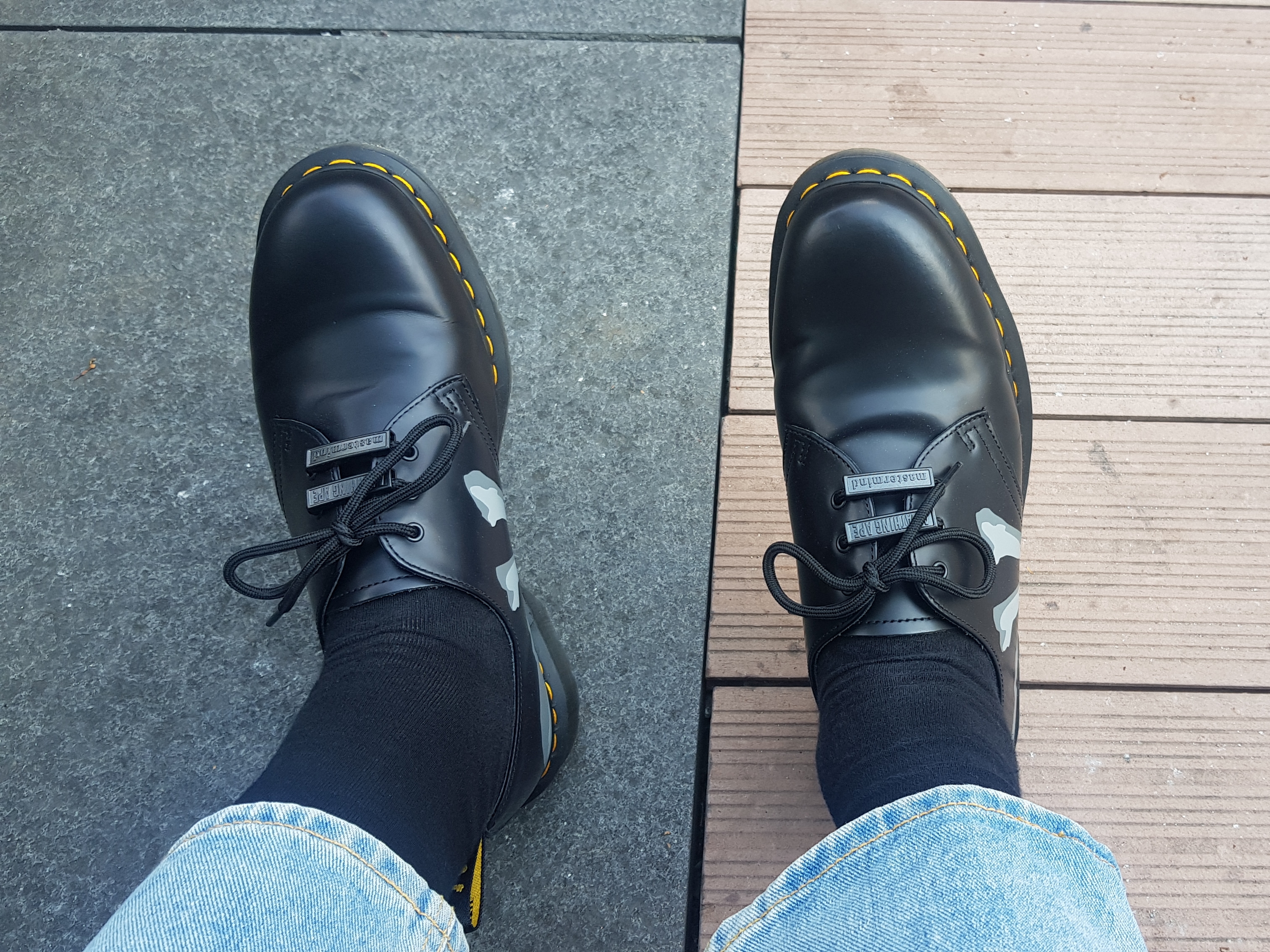 Dr. Martens x Mastermind x BAPE 1461 착용 스타일 - 2