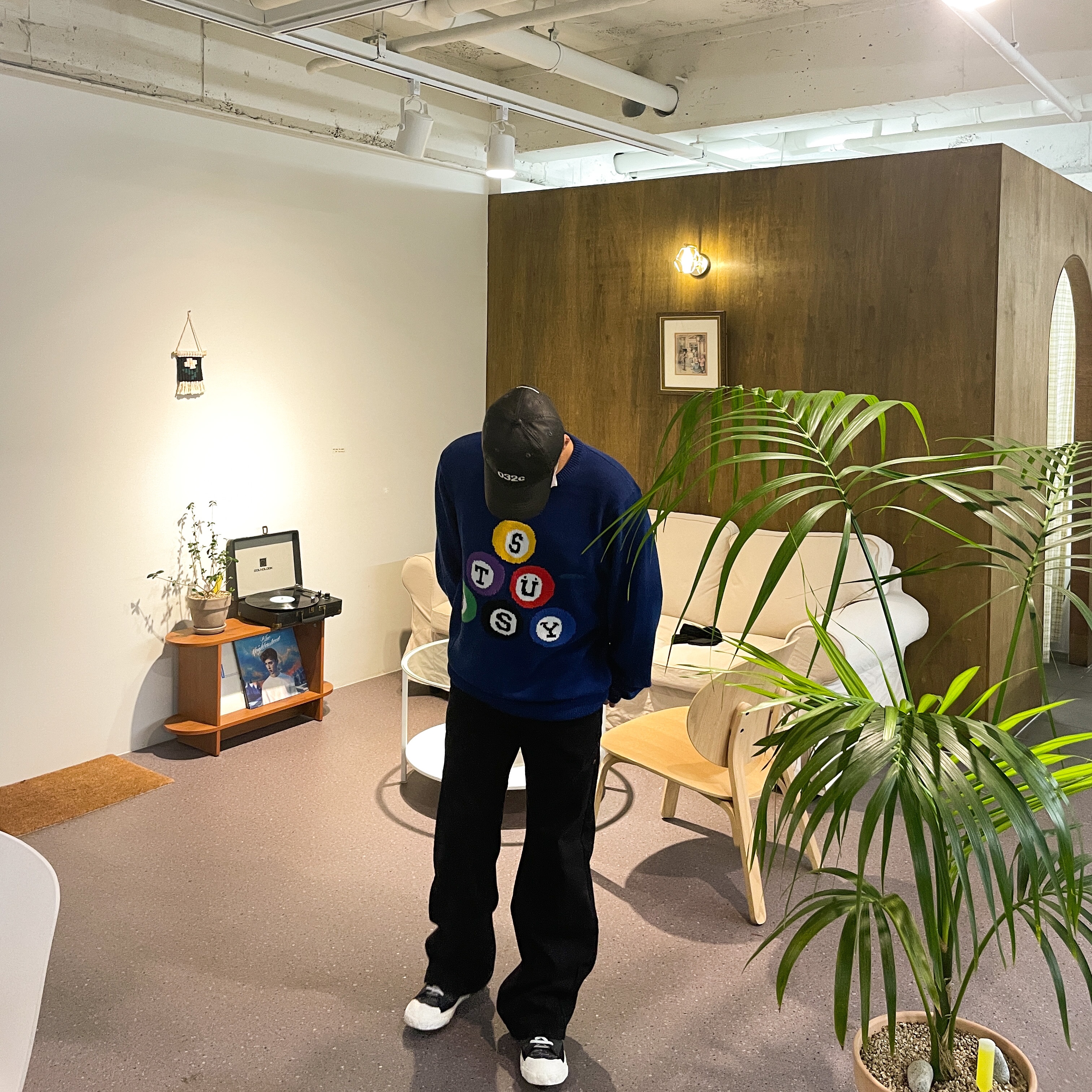 Stussy Billiard Sweater Navy, Nike x Readymade Blazer Mid Black 착용 스타일 - 2