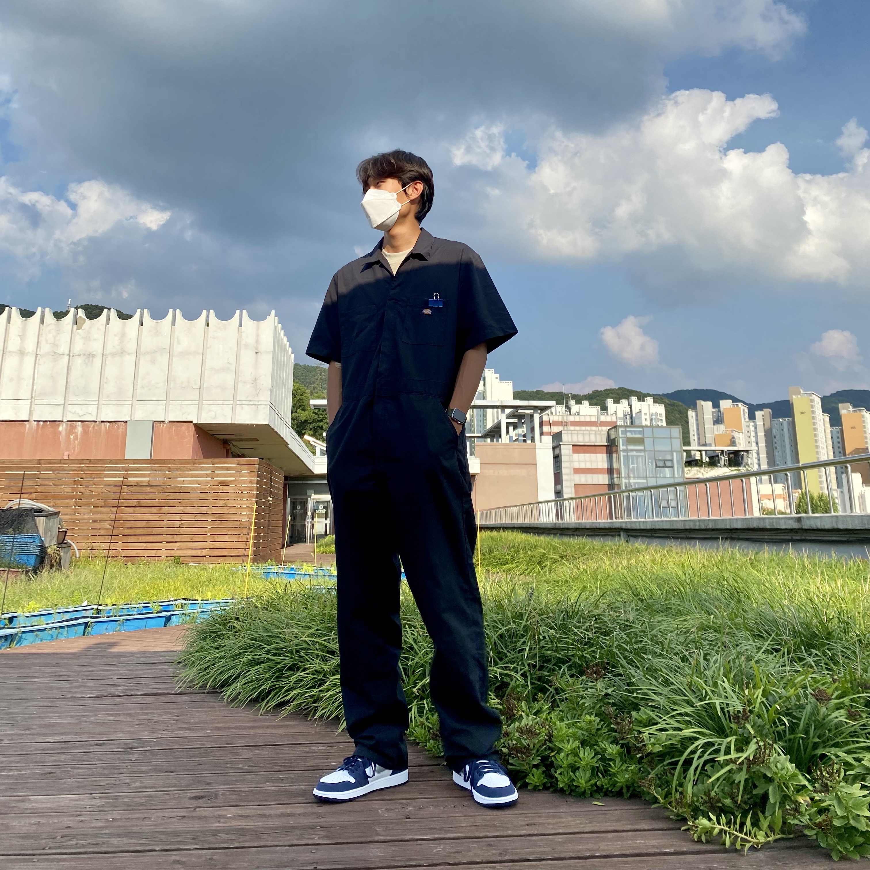 Jordan 1 Retro High OG CO.JP Midnight Navy 착용 스타일 - 1