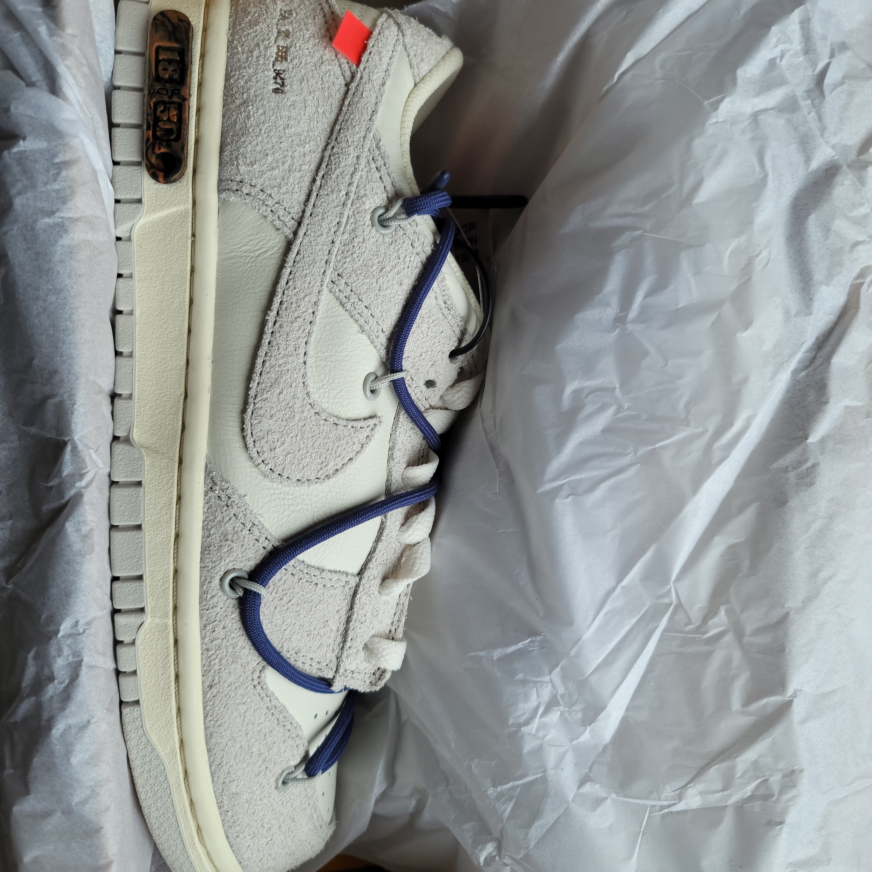 Nike x Off-White Dunk Low The 50 - Lot 18 착용 스타일 - 2