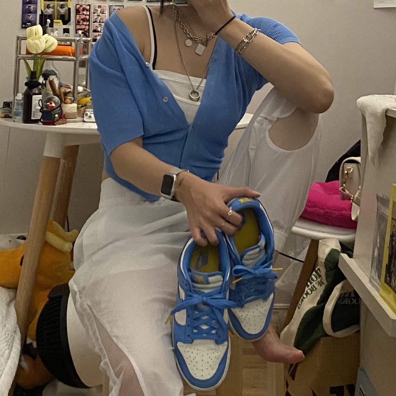 (W) Nike Dunk Low Coast 착용 스타일 - 3