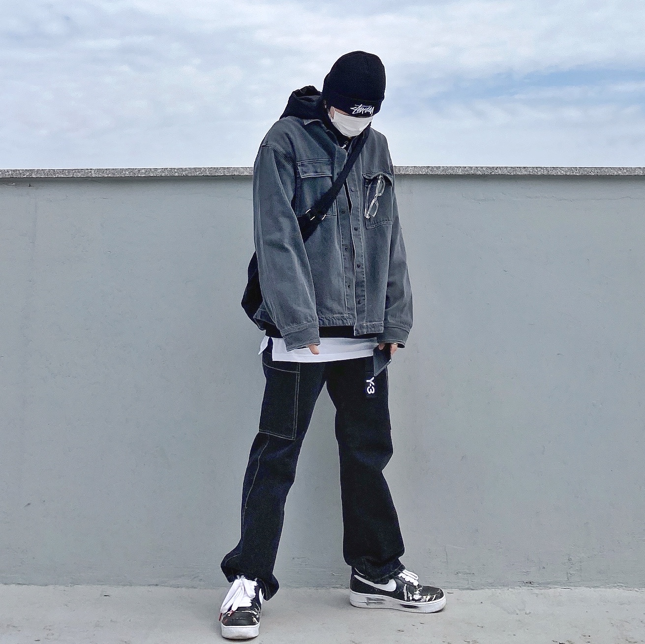 Nike x Peaceminusone Air Force 1 Low Para-Noise 착용 스타일 - 1