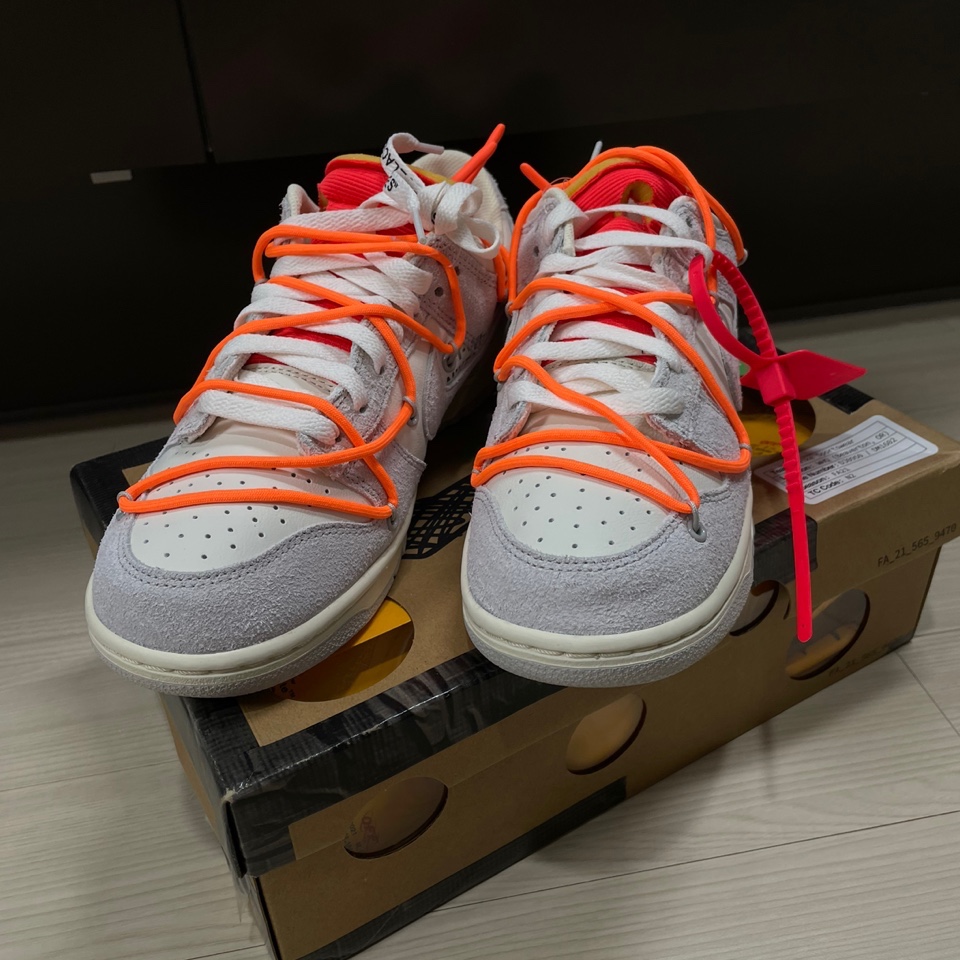 Nike x Off-White Dunk Low The 50 - Lot 31, Nike x Off-White Dunk Low The 50 - Lot 46 착용 스타일 - 1