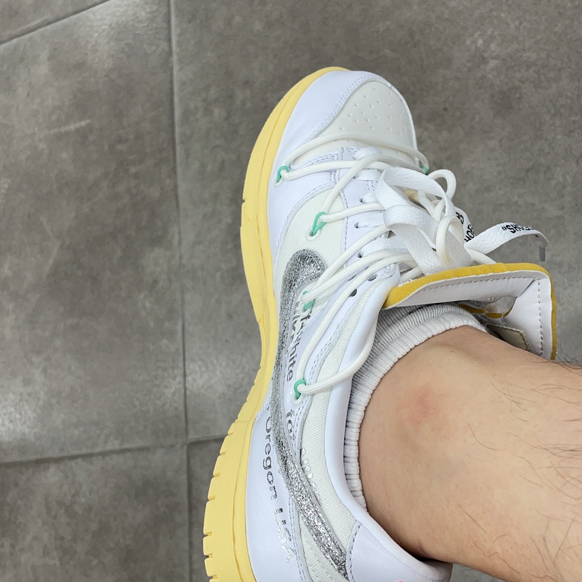 Nike x Off-White Dunk Low The 50 - Lot 1 착용 스타일 - 3