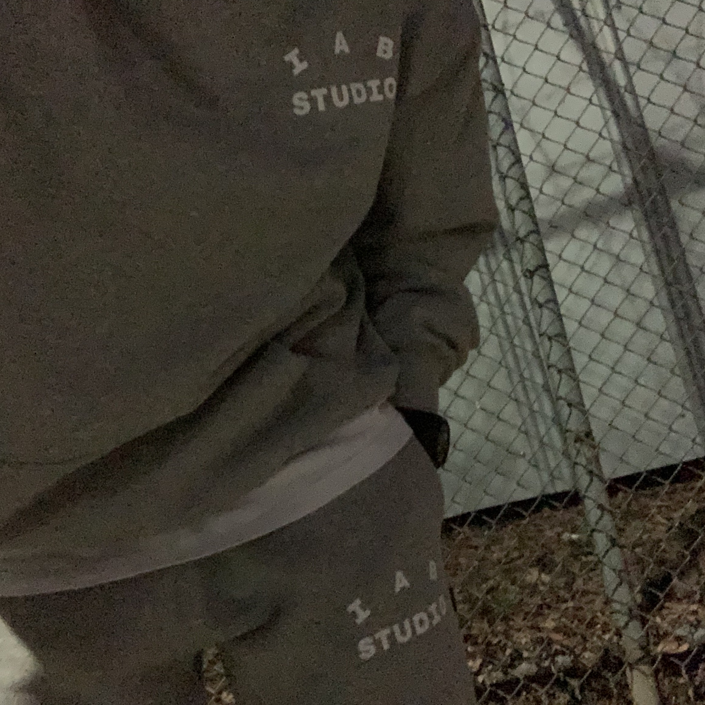 IAB Studio Hoodie Gray - 21SS, IAB Studio Sweatpants Gray - 21SS 착용 스타일 - 1