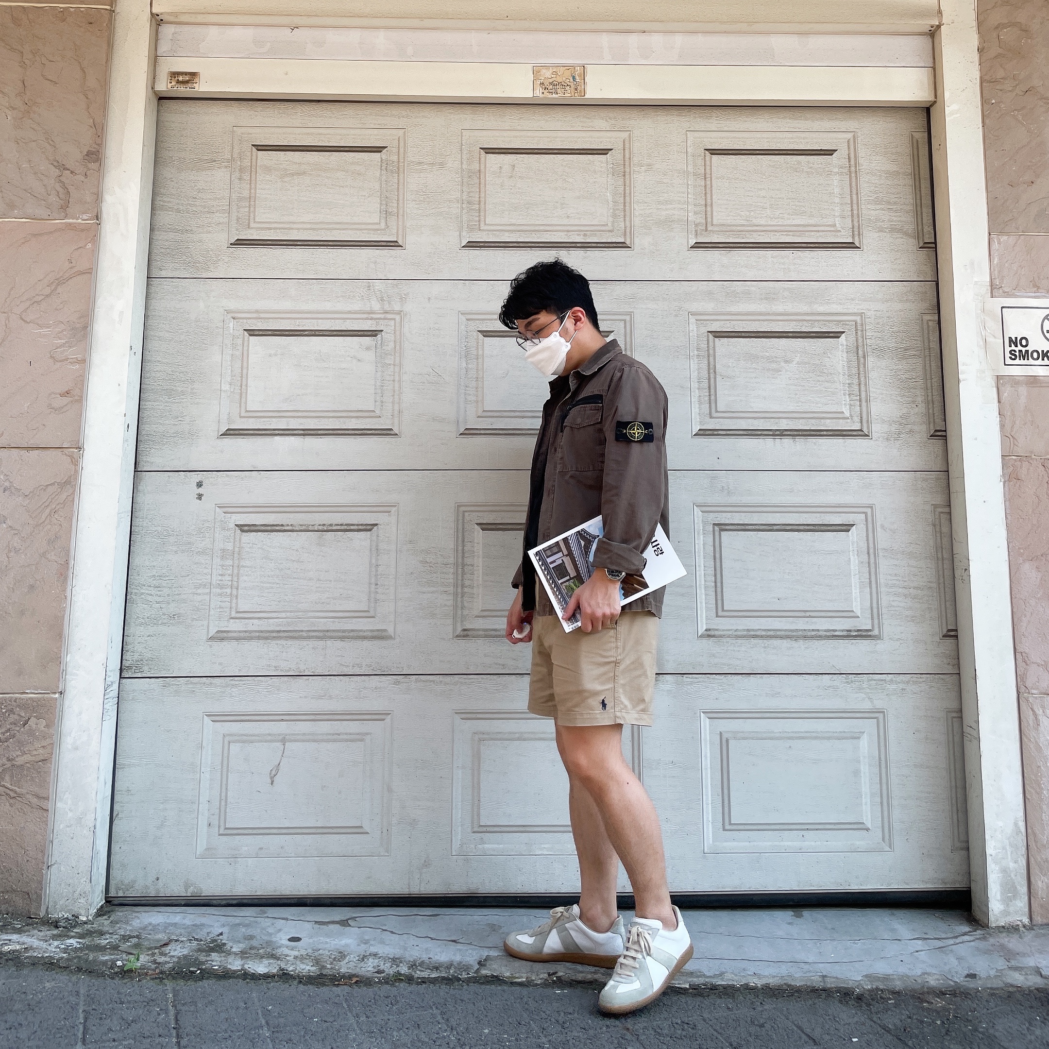 Maison Margiela Calfskin Replica Sneakers, (W) Maison Margiela Calfskin Replica Sneakers White 착용 스타일