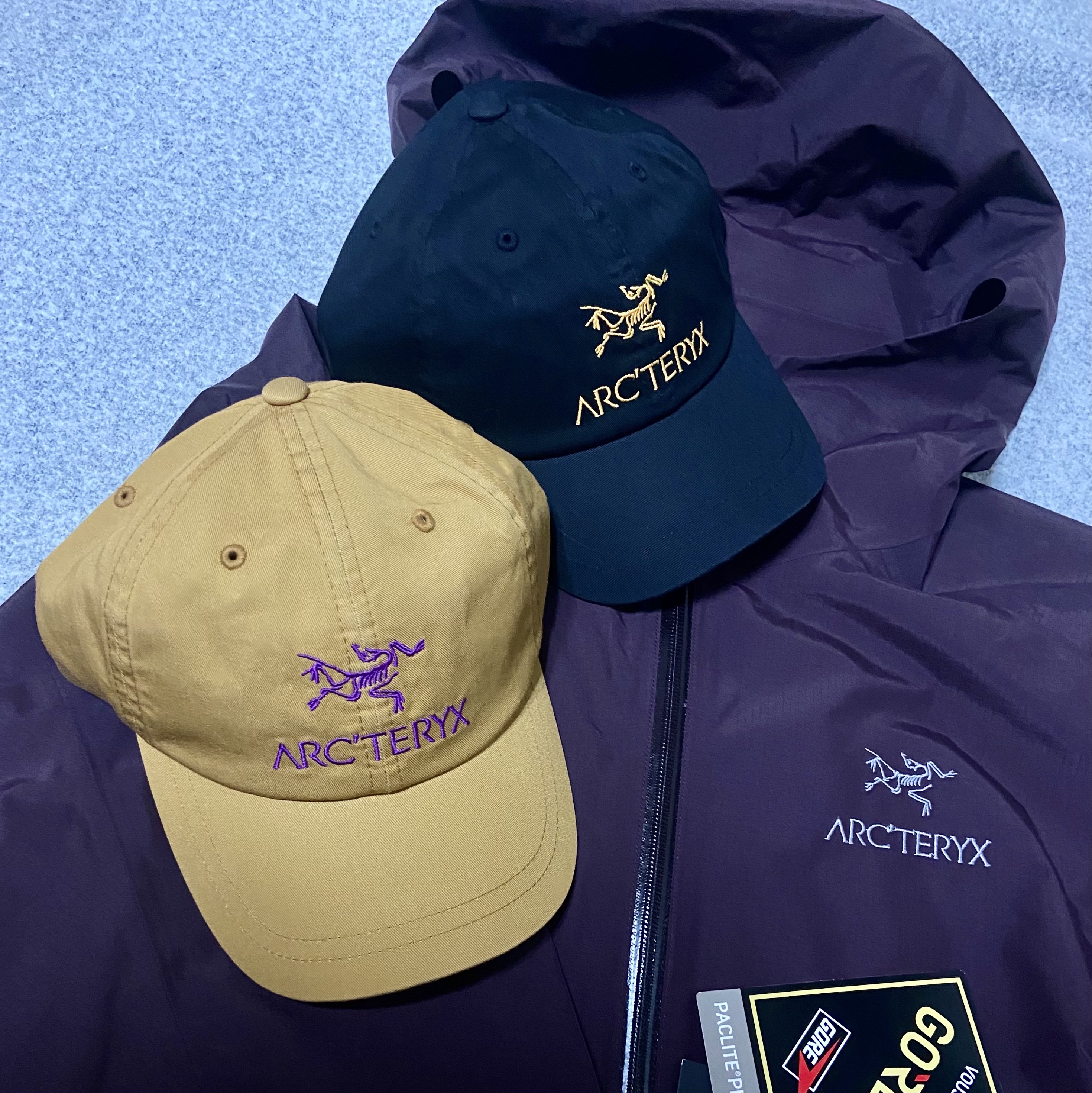 Palace x Arc'teryx 6-Panel Black - 20FW, Palace x Arc'teryx 6-Panel Gold - 20FW 착용 스타일