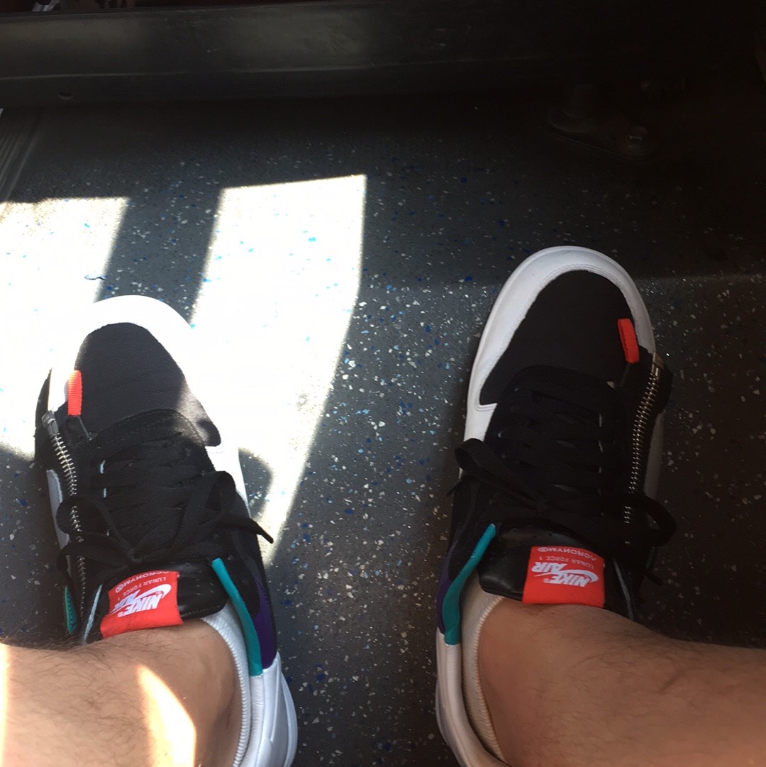 Nike x Acronym Lunar Force 1 SP Zip Turbo Green 착용 스타일 - 3