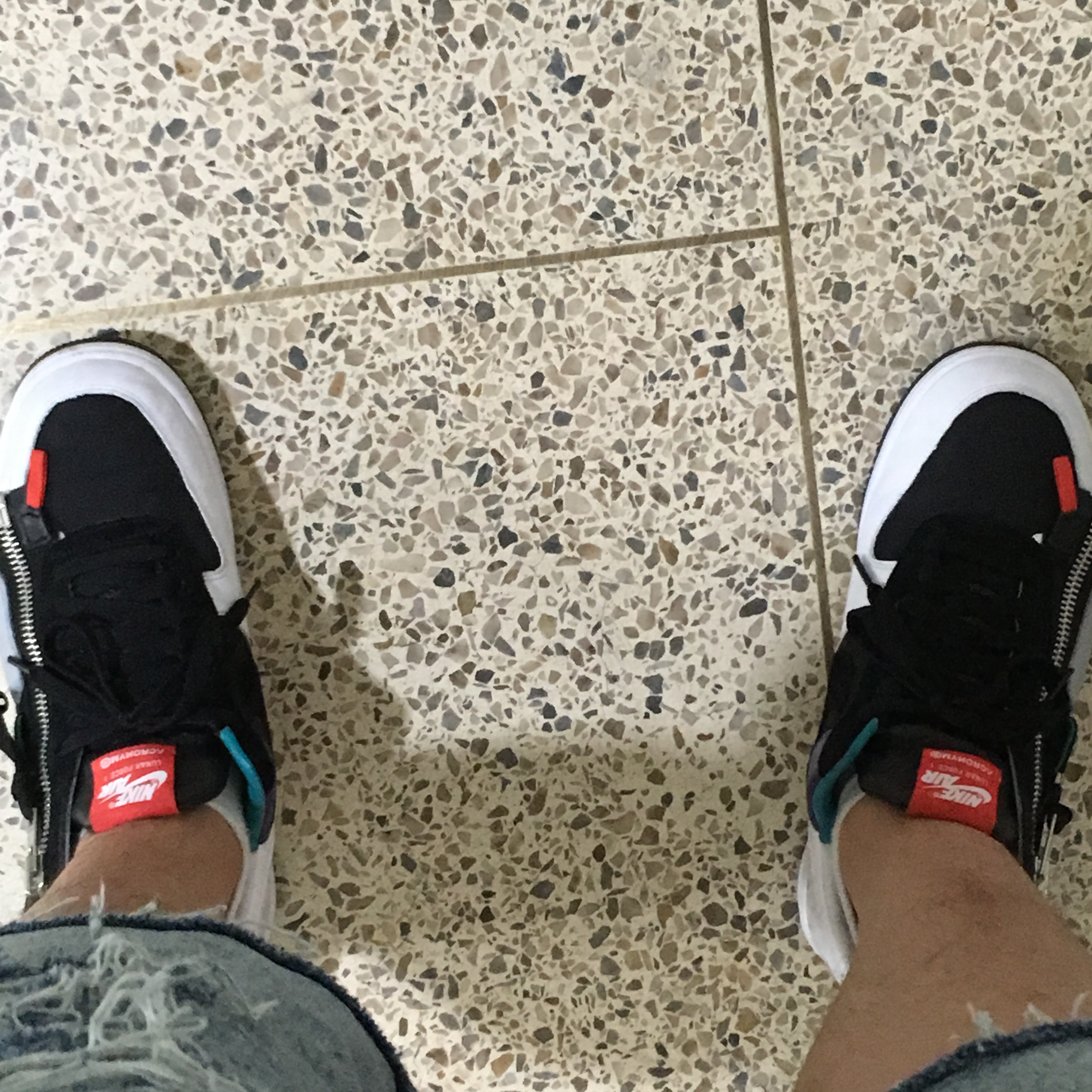 Nike x Acronym Lunar Force 1 SP Zip Turbo Green 착용 스타일 - 2
