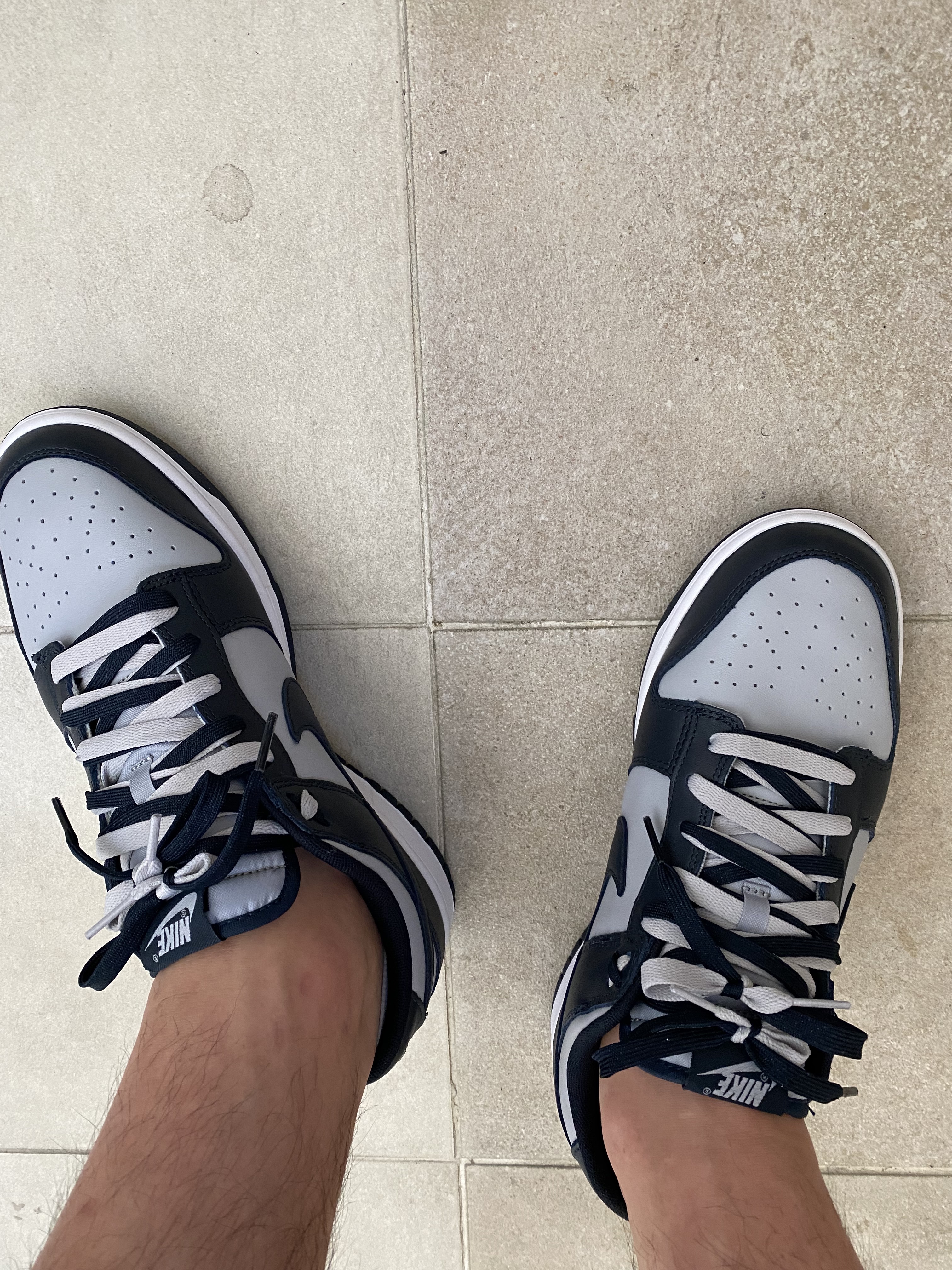 Nike Dunk Low Retro Championship Grey 착용 스타일