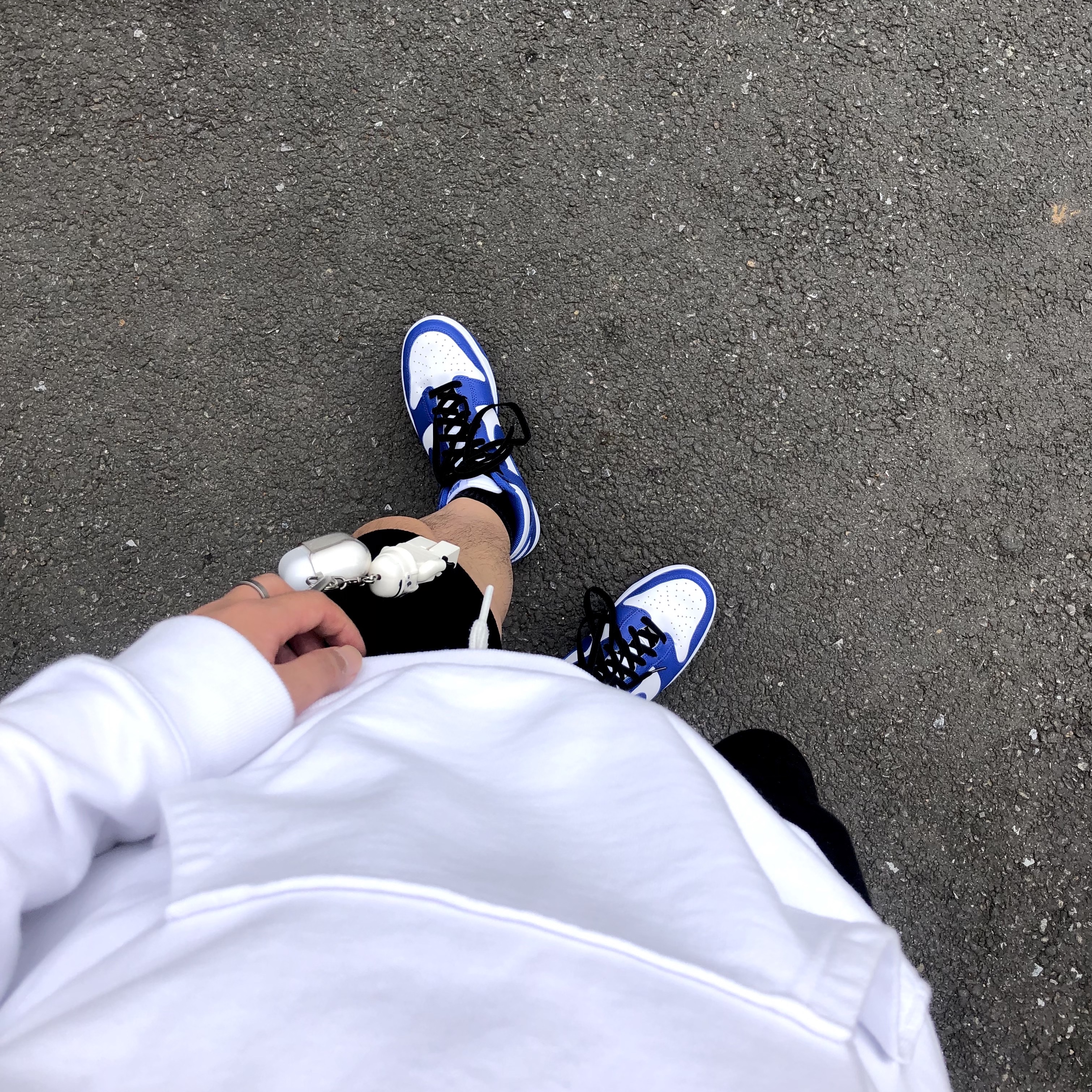 Nike Dunk High Retro Game Royal 착용 스타일 - 1