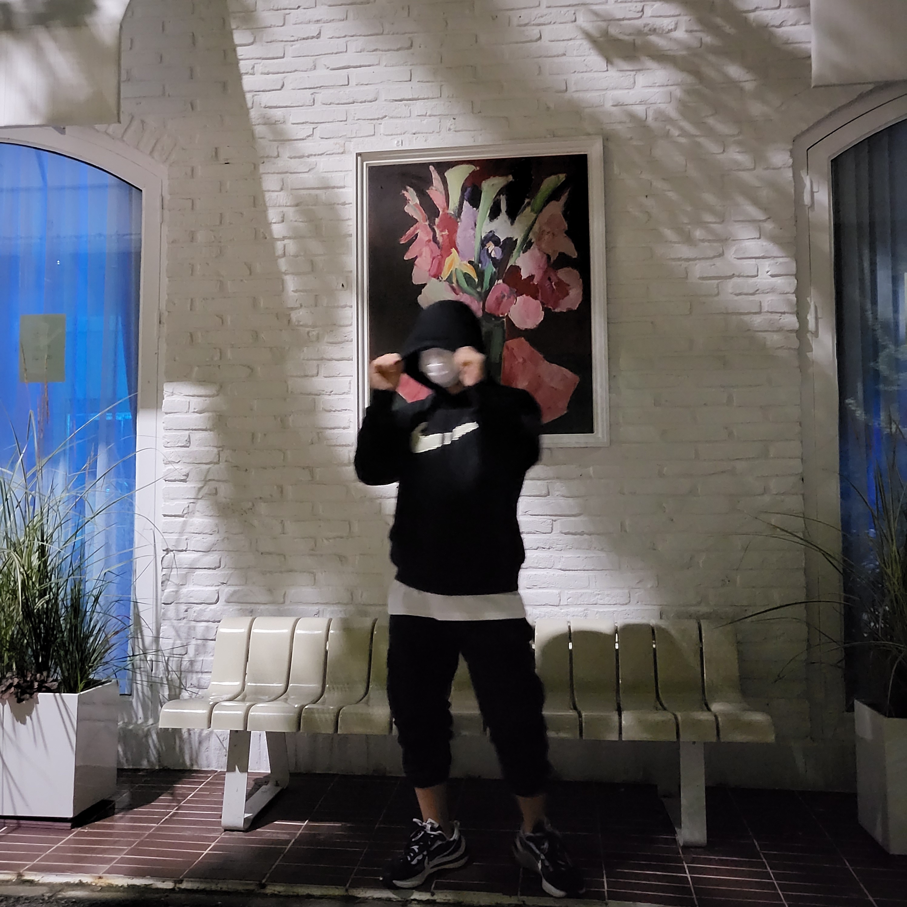 Nike x Sacai VaporWaffle Black White 착용 스타일