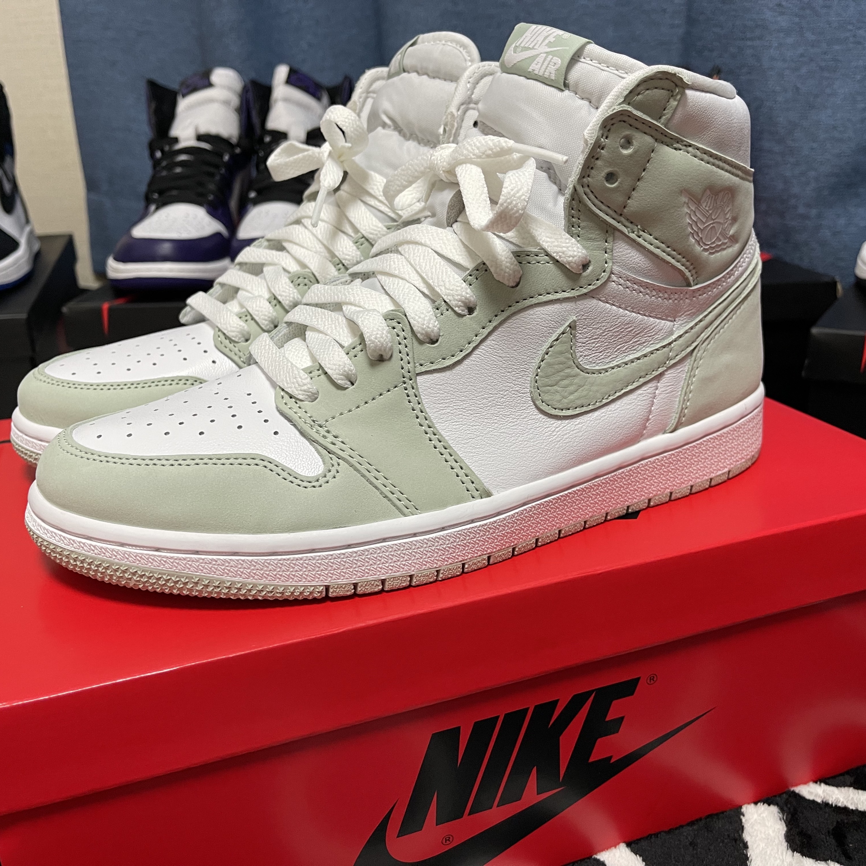 (W) Jordan 1 Retro High OG Seafoam 착용 스타일