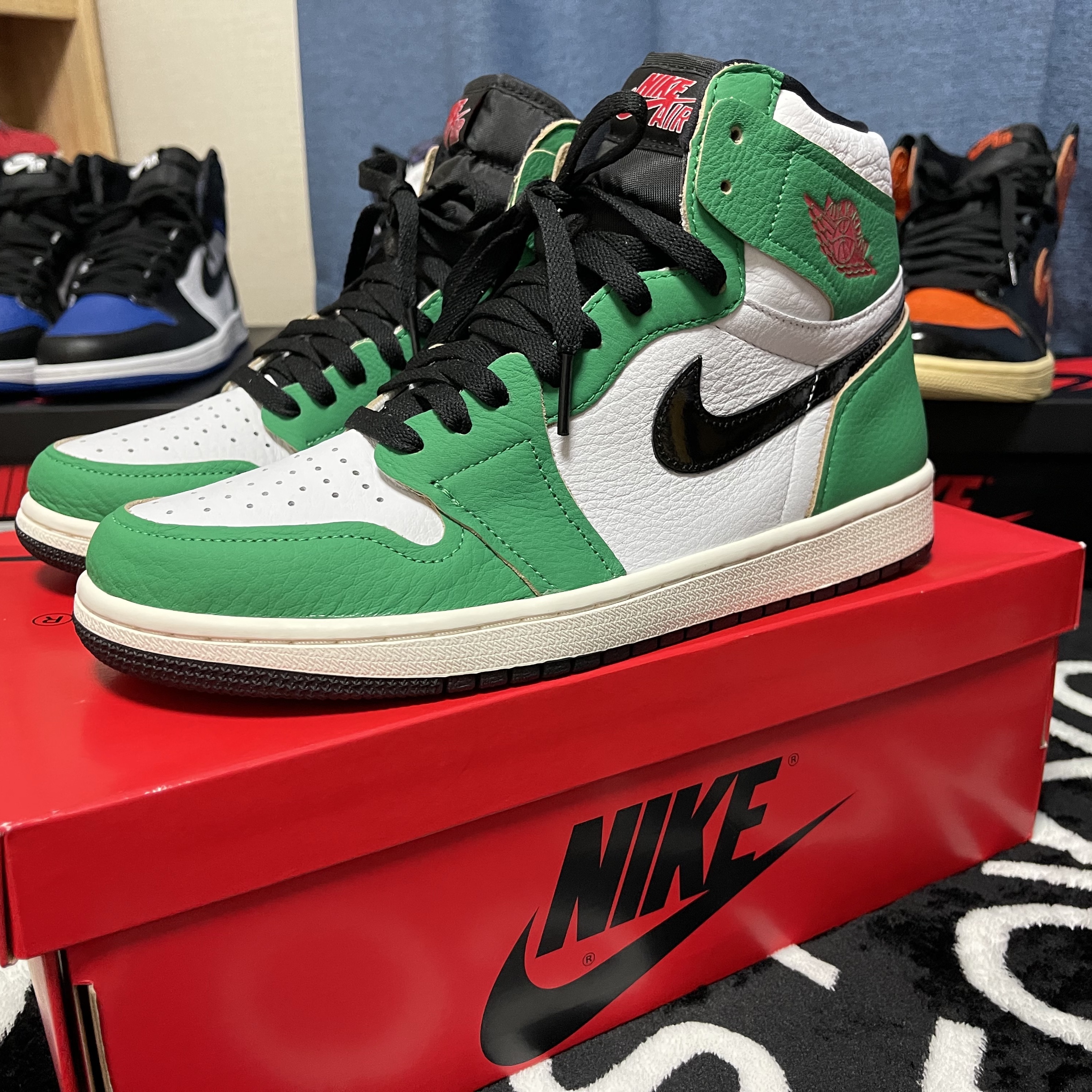 (W) Jordan 1 Retro High OG Lucky Green 착용 스타일