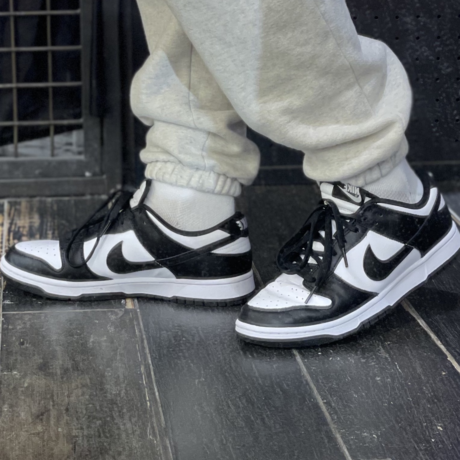 Nike Dunk Low Retro Black, (W) Nike Dunk Low Black 착용 스타일