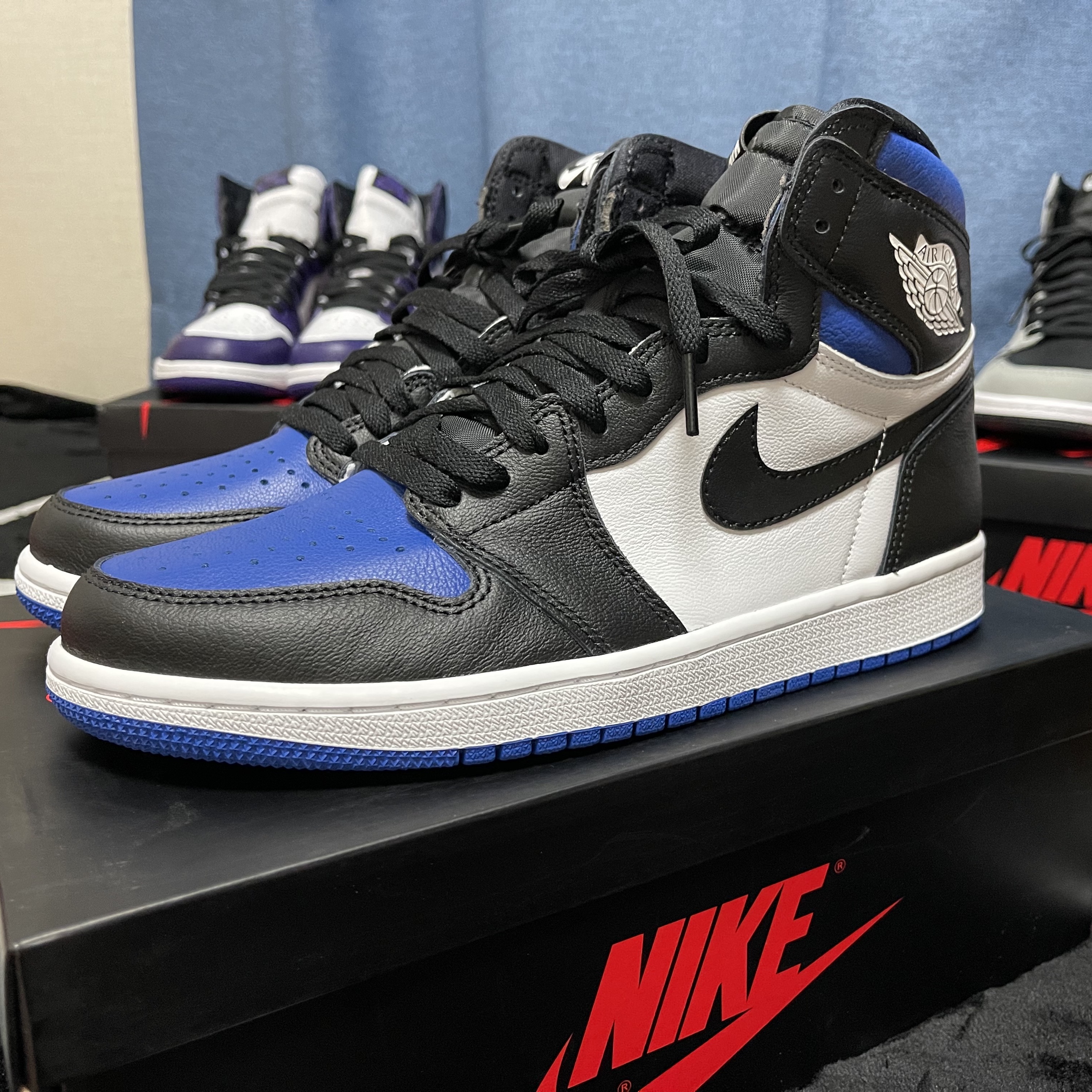 Jordan 1 Retro High OG Royal Toe 착용 스타일