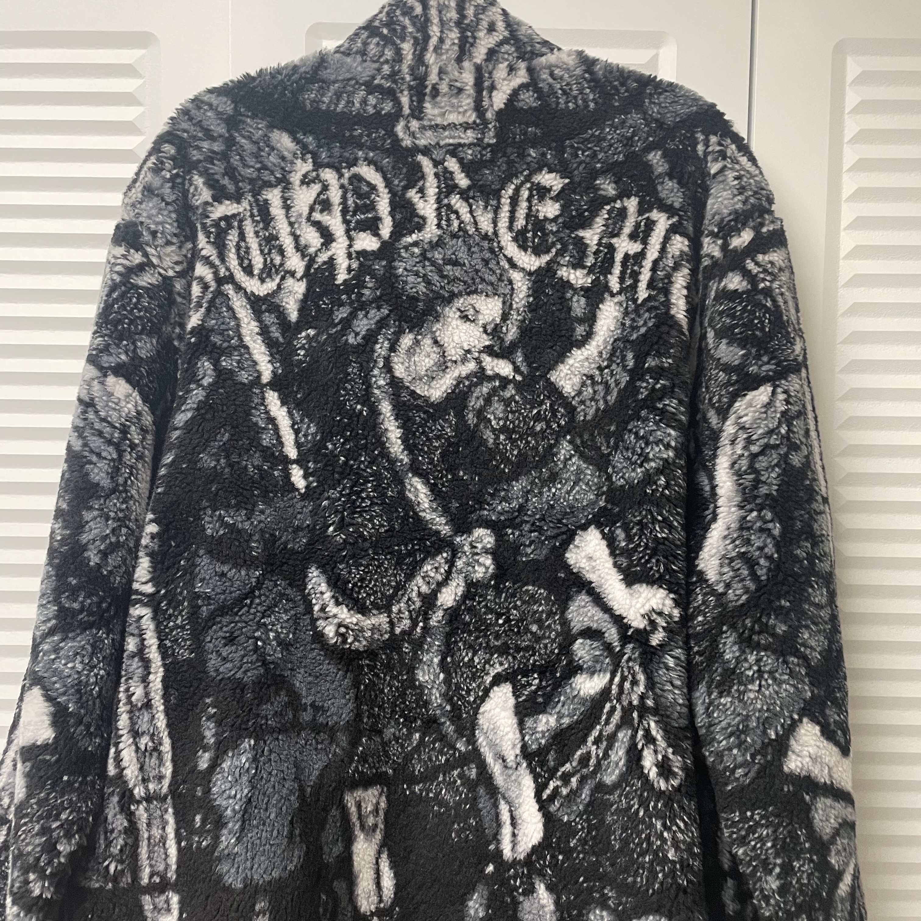 Supreme Saint Michael Fleece Jacket Black - 21SS 착용 스타일