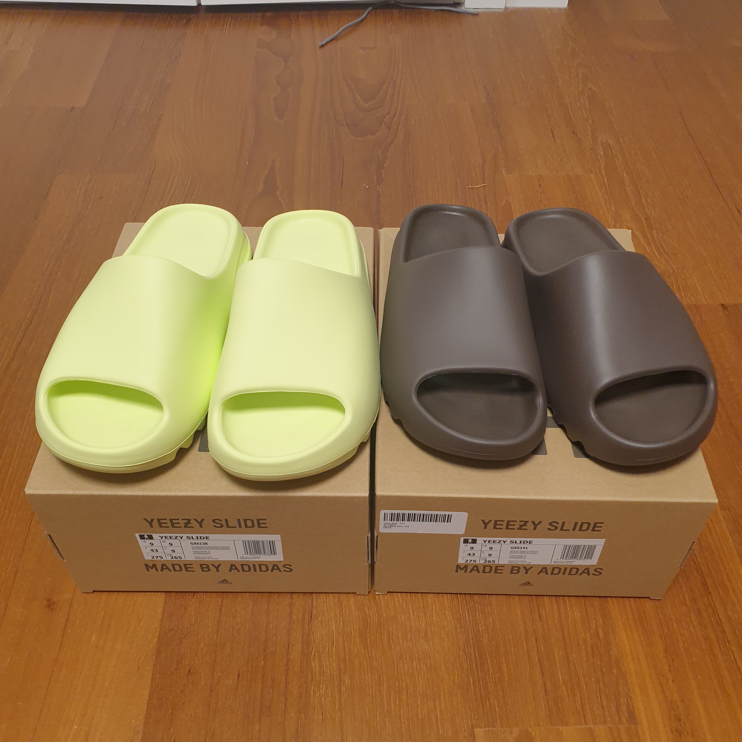 Adidas Yeezy Slide Glow Green 착용 스타일 - 4