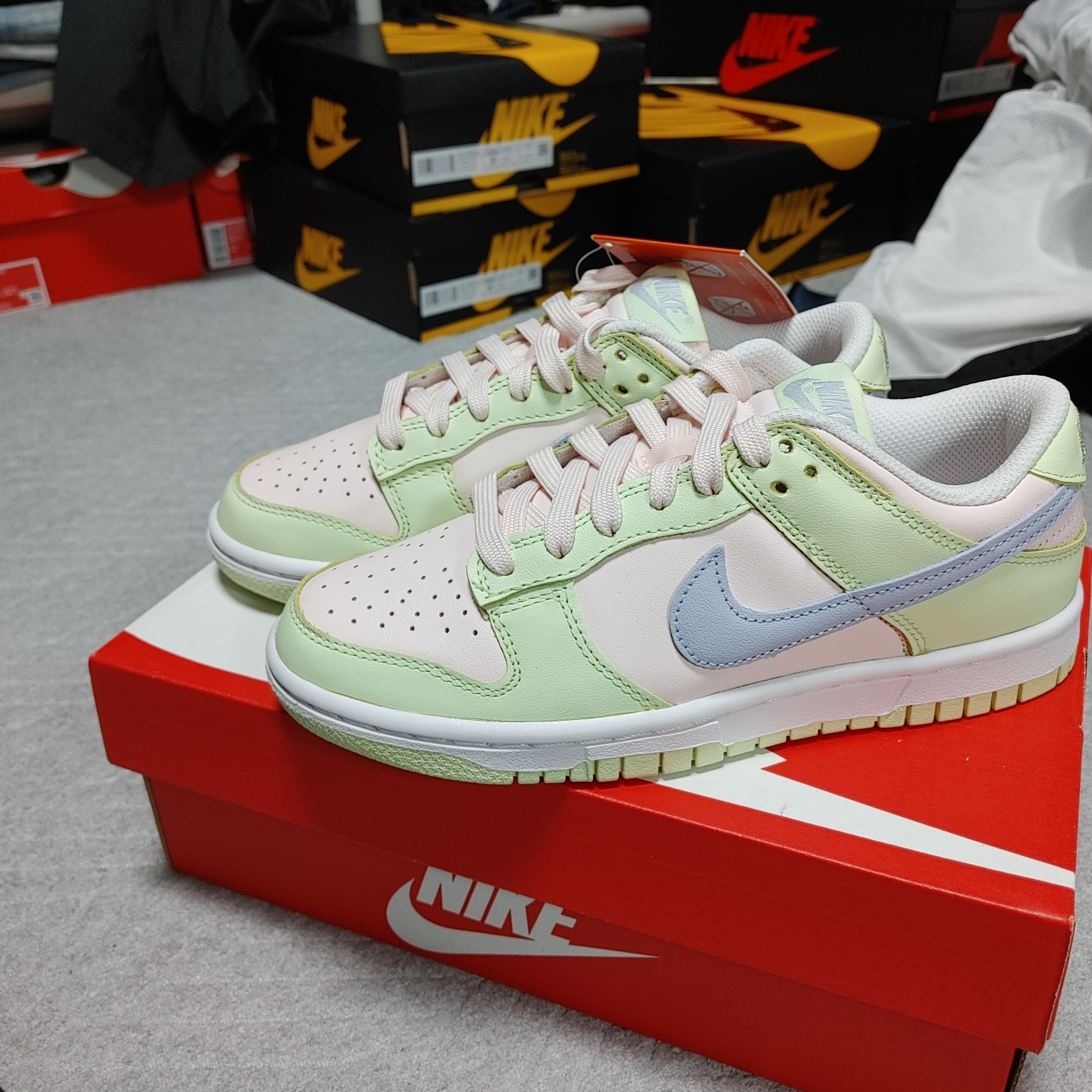 (W) Nike Dunk Low Light Soft Pink ์ฐฉ์ฉ ์คํ์ผ - 1
