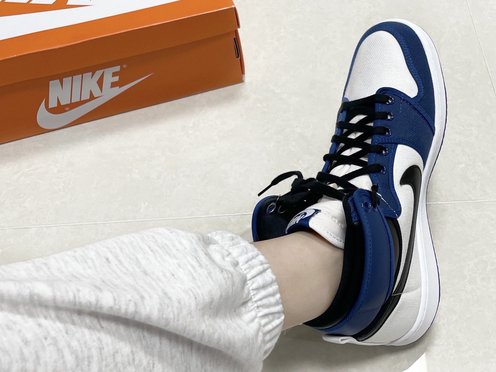 Jordan 1 KO Storm Blue 착용 스타일 - 2