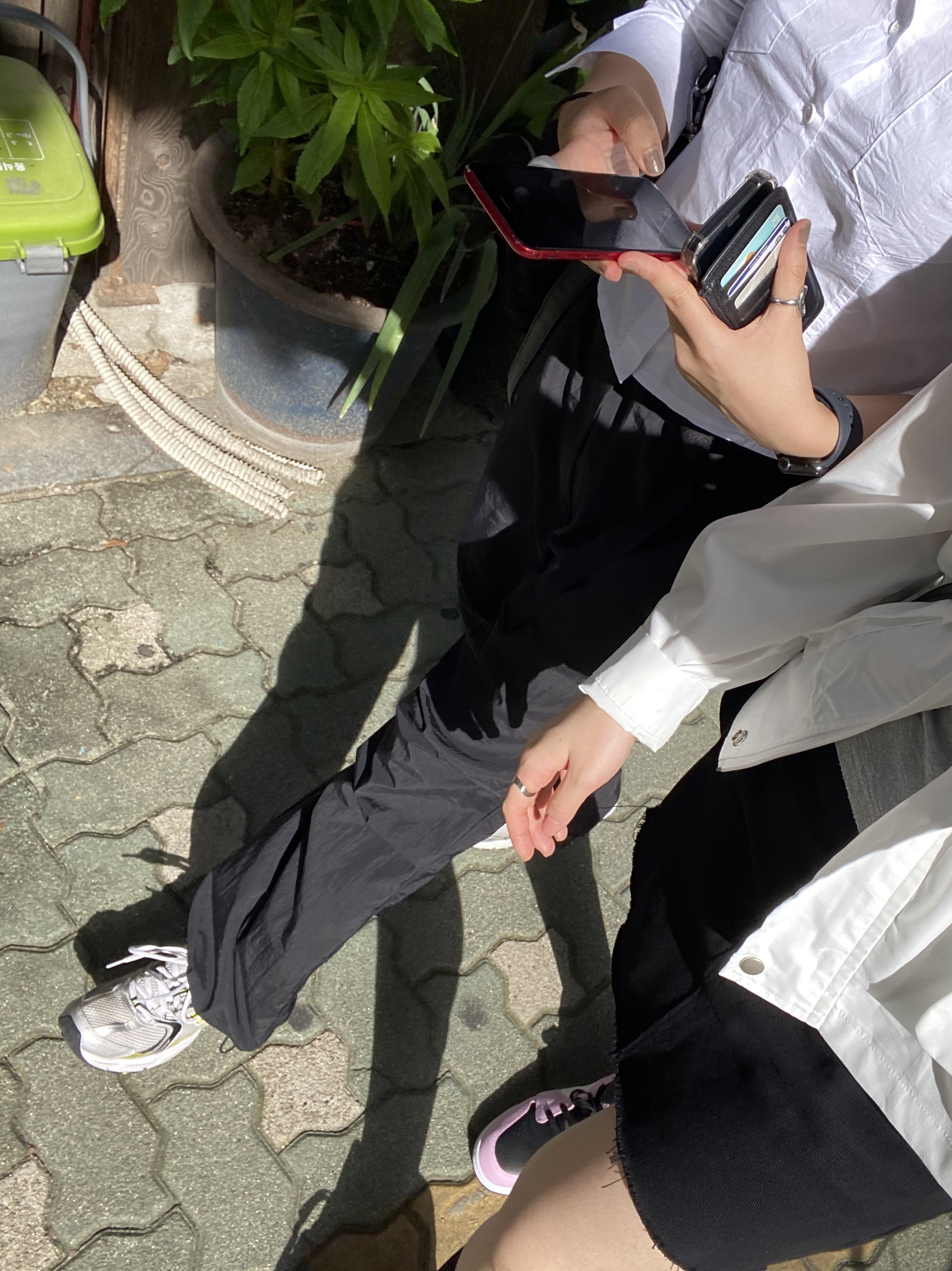 (GS) Jordan 1 Low Light Arctic Pink 착용 스타일 - 2