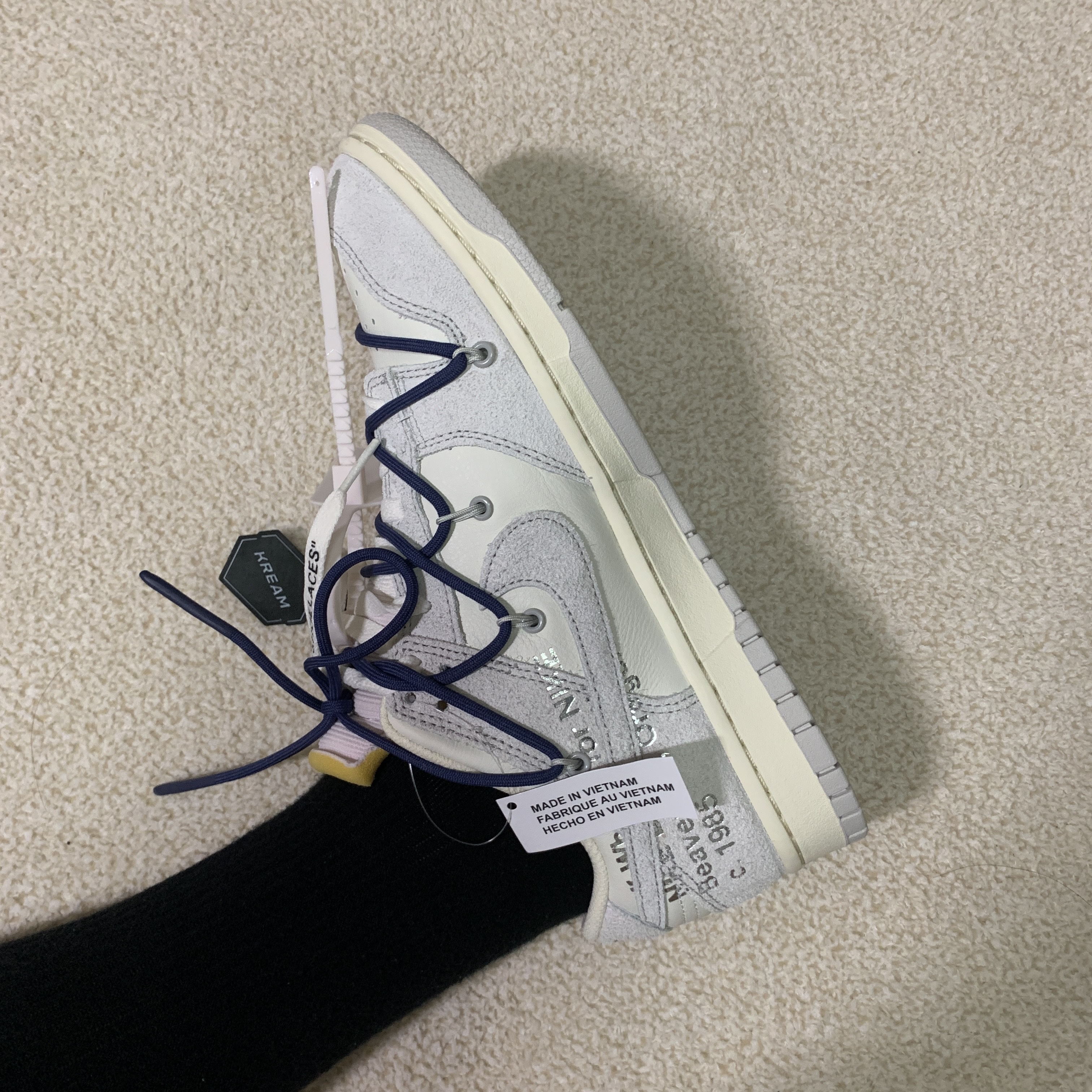 Nike x Off-White Dunk Low The 50 - Lot 18 착용 스타일 - 1